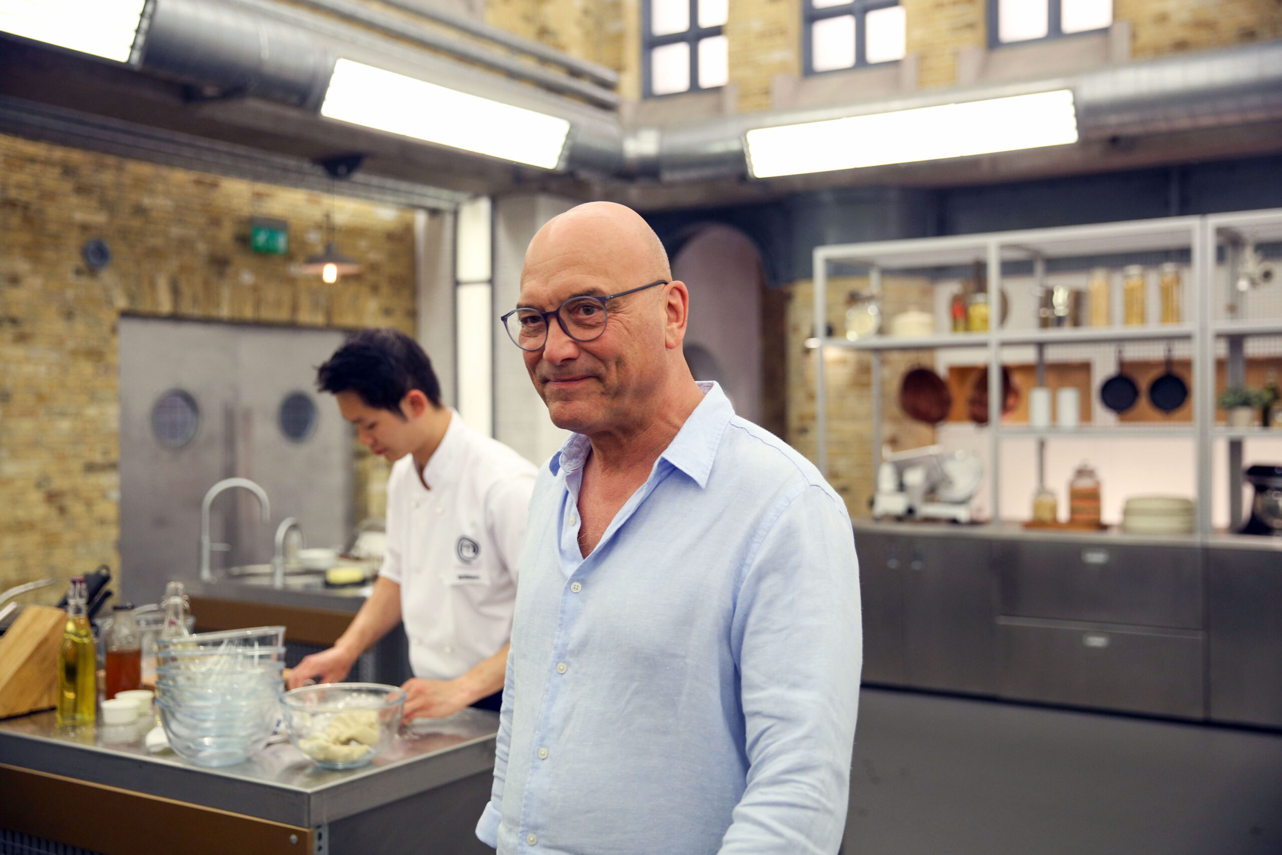 Gregg Wallace smiling on MasterChef