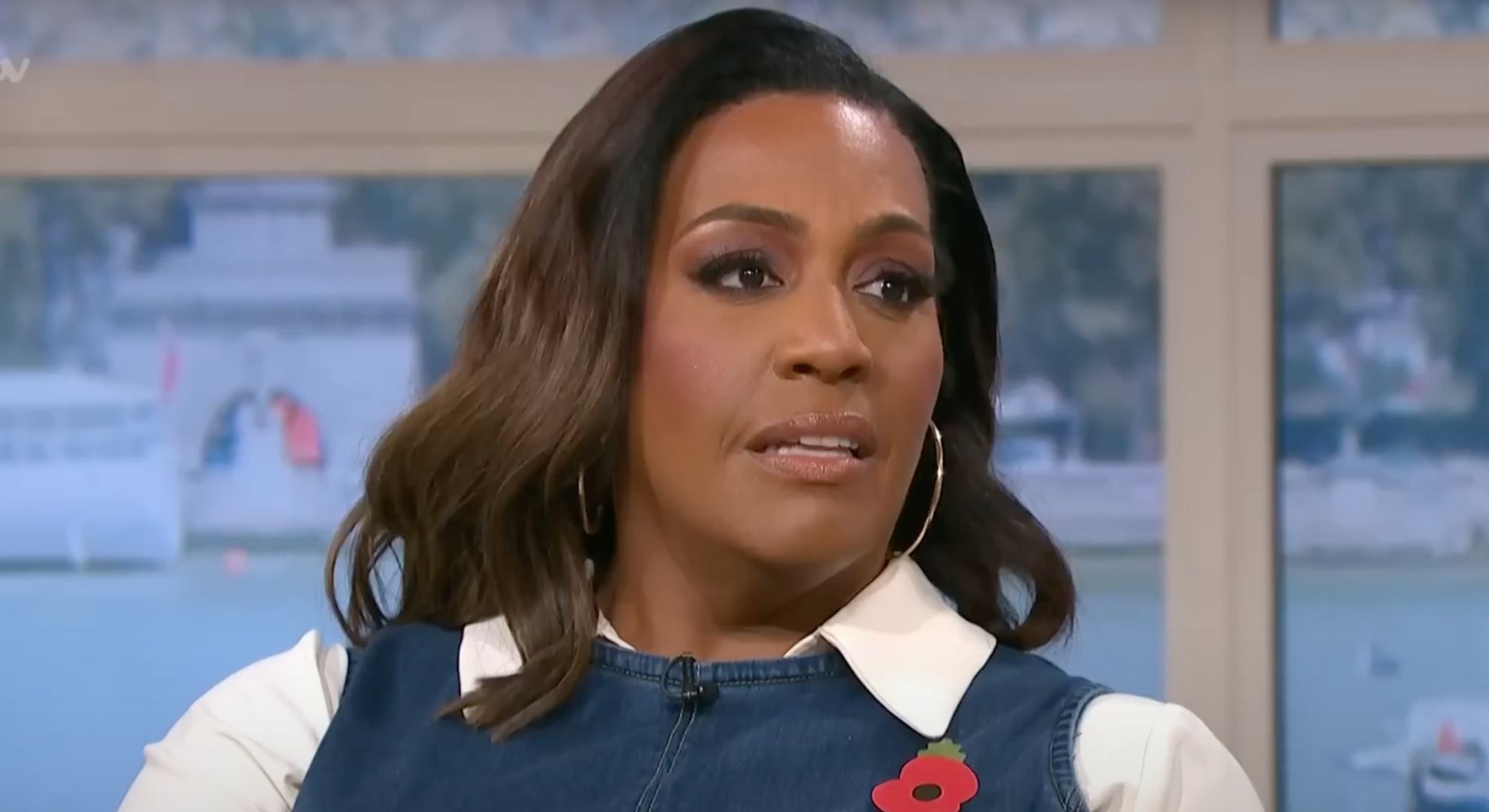 Alison Hammond on This Morning with a confused expression