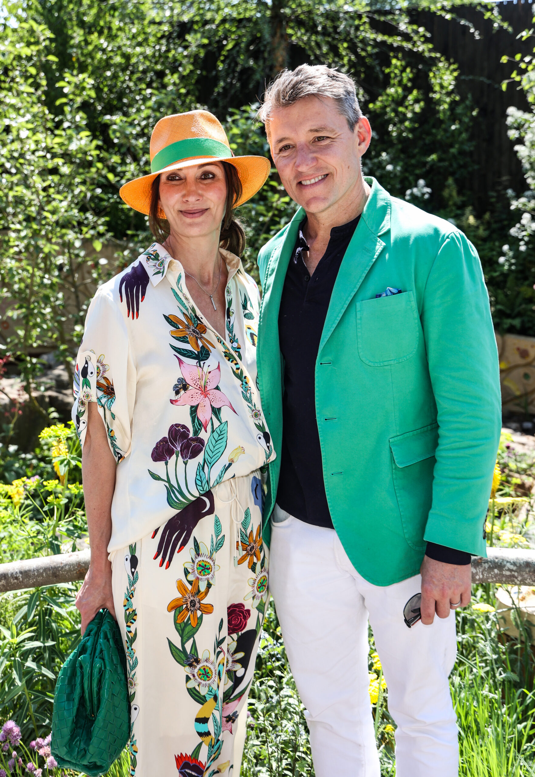 Ben Shephard and wife Annie stand next to each other for a photo