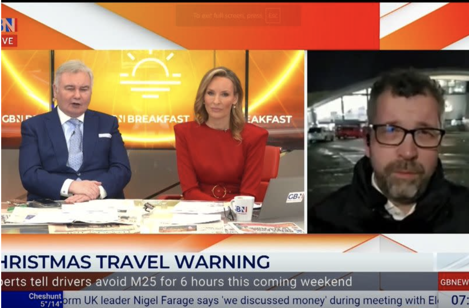 Eamonn Holmes on GB News