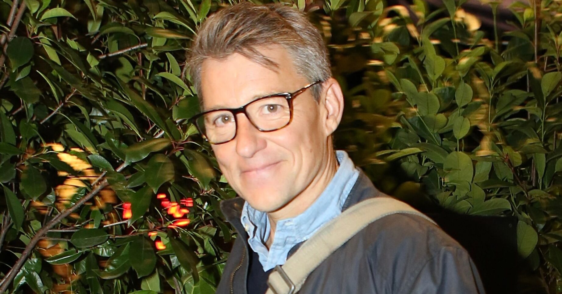 Ben Shephard smiling towards the camera on night out