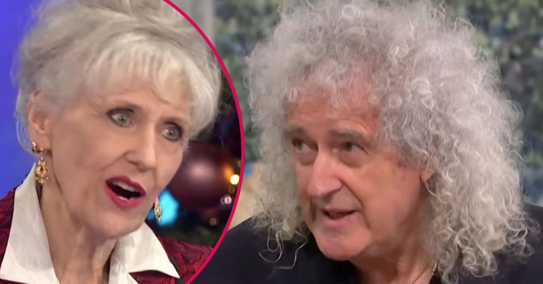 Brian and Anita looking serious