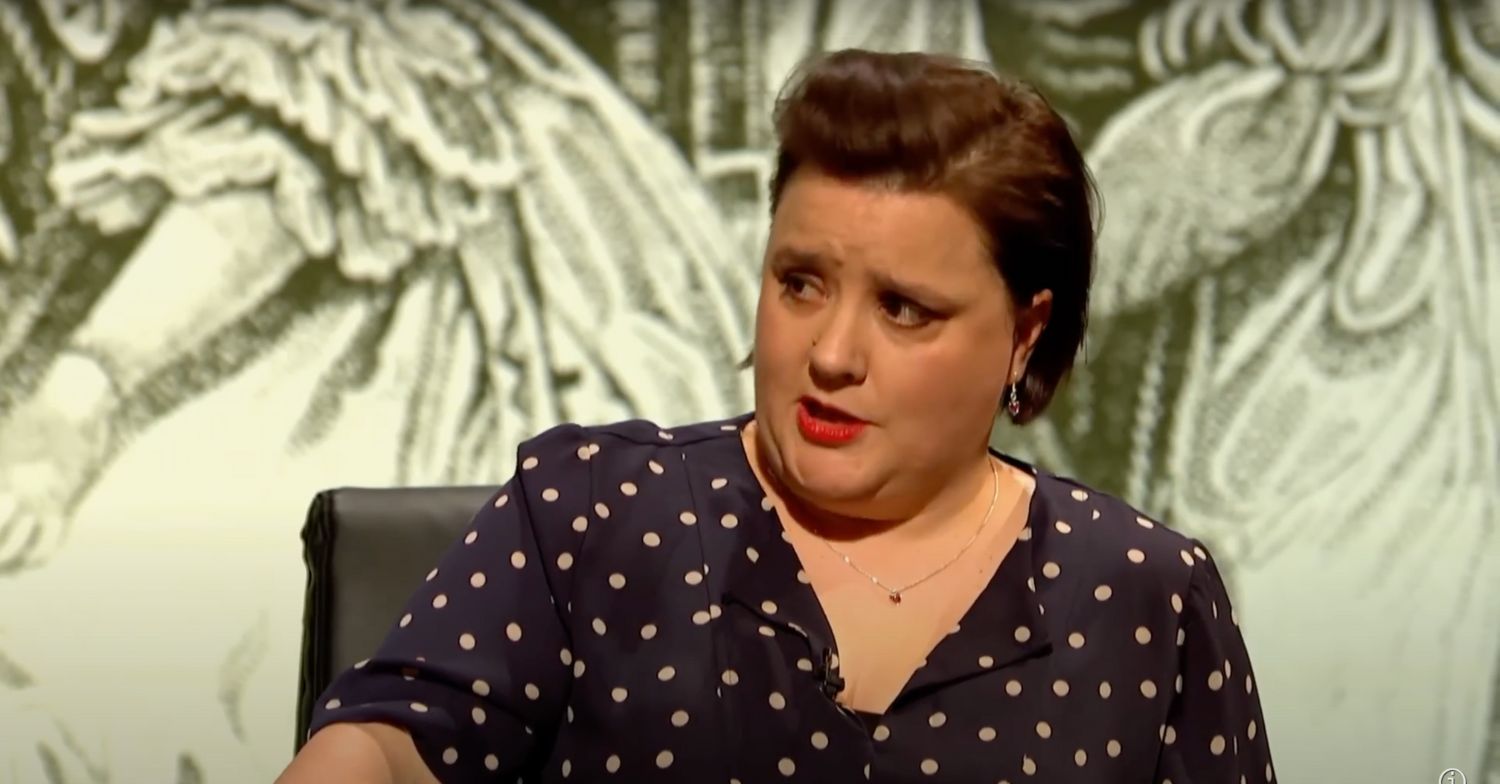 Susan Calman speaking on QI 