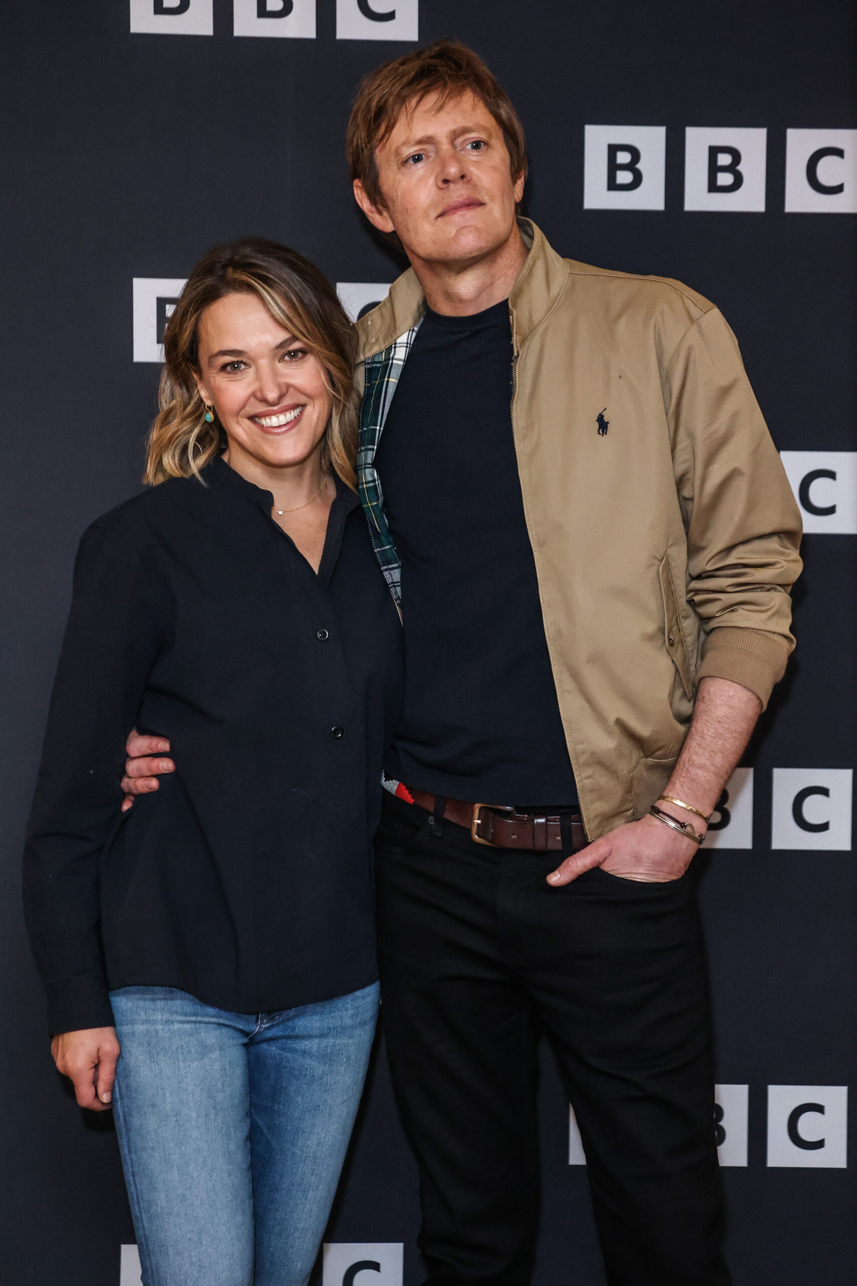 Kris Marshall and Sally Bretton on the red carpet