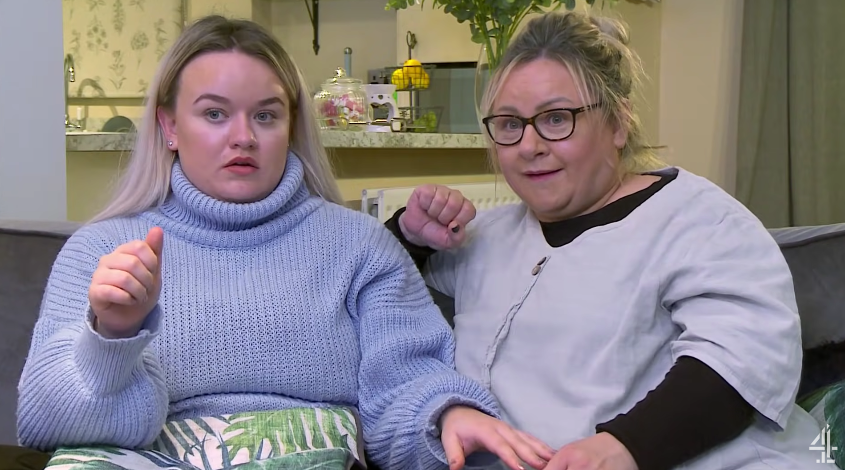 Paige and her mum on Gogglebox