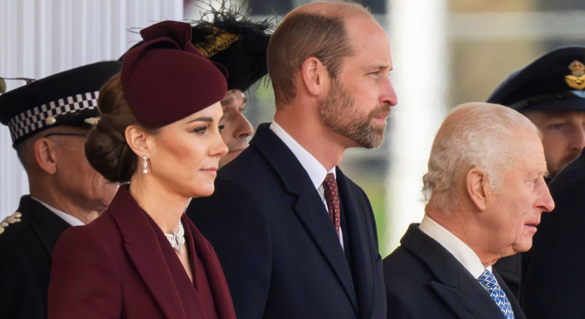 Princess Kate, Prince William and King Charles