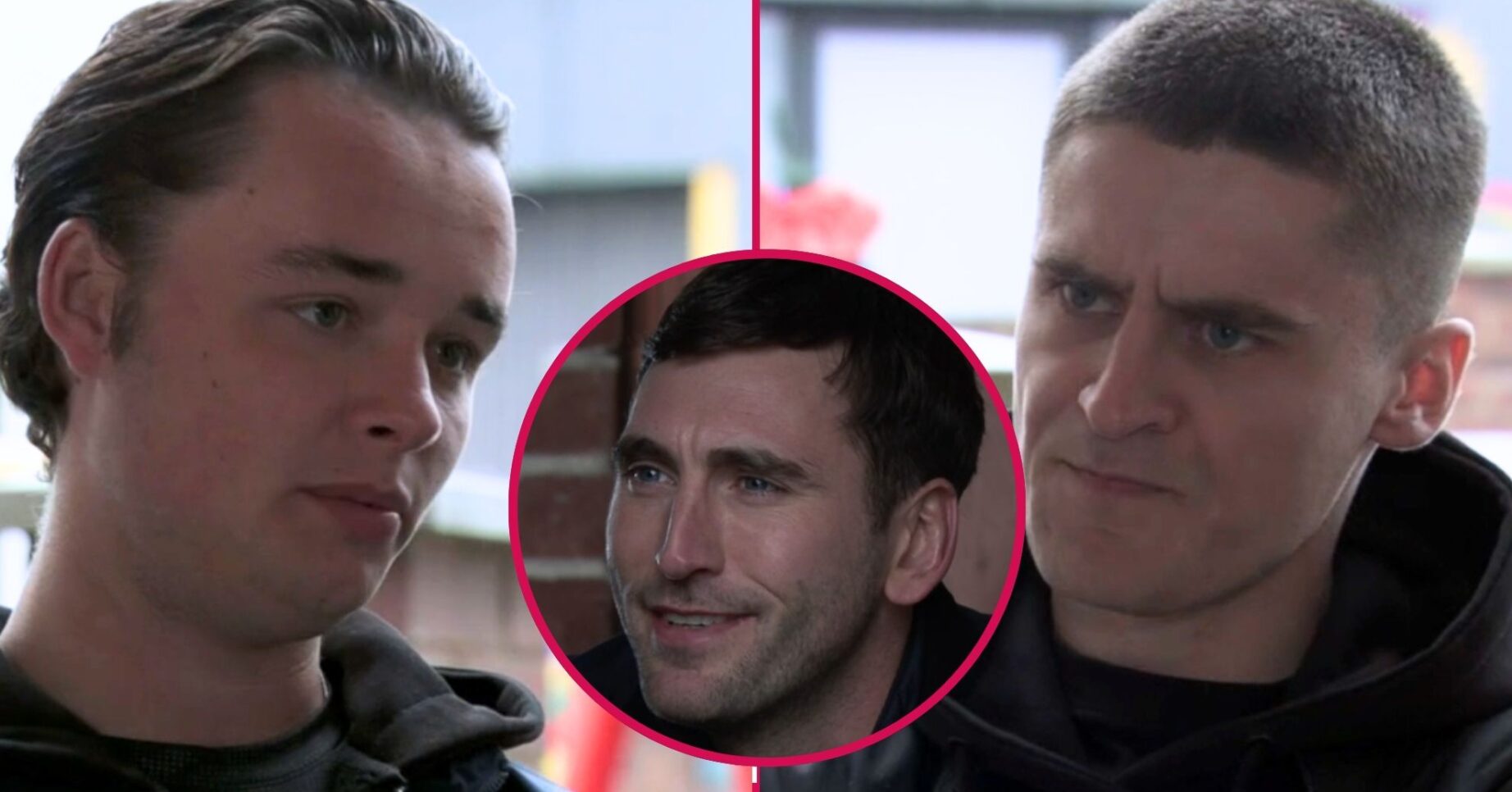 Matty, Logan and Kit on Coronation Street