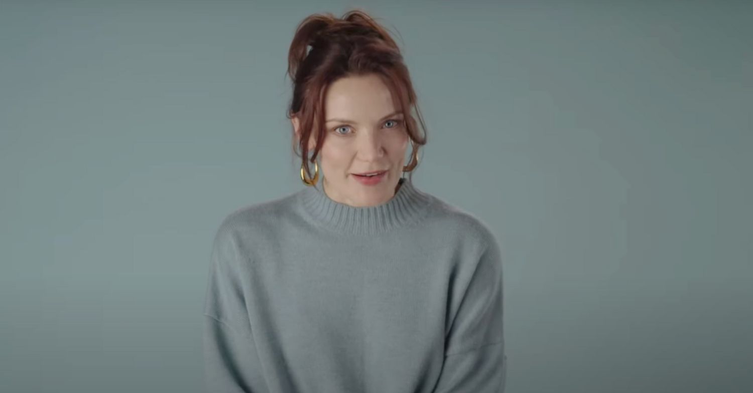 Anna Samson smiling in an interview