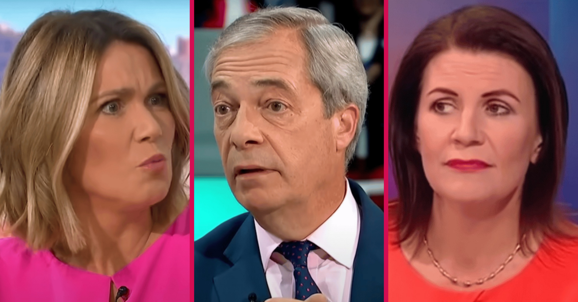 Susanna Reid, Nigel Farage and Julia Hartley-Brewer