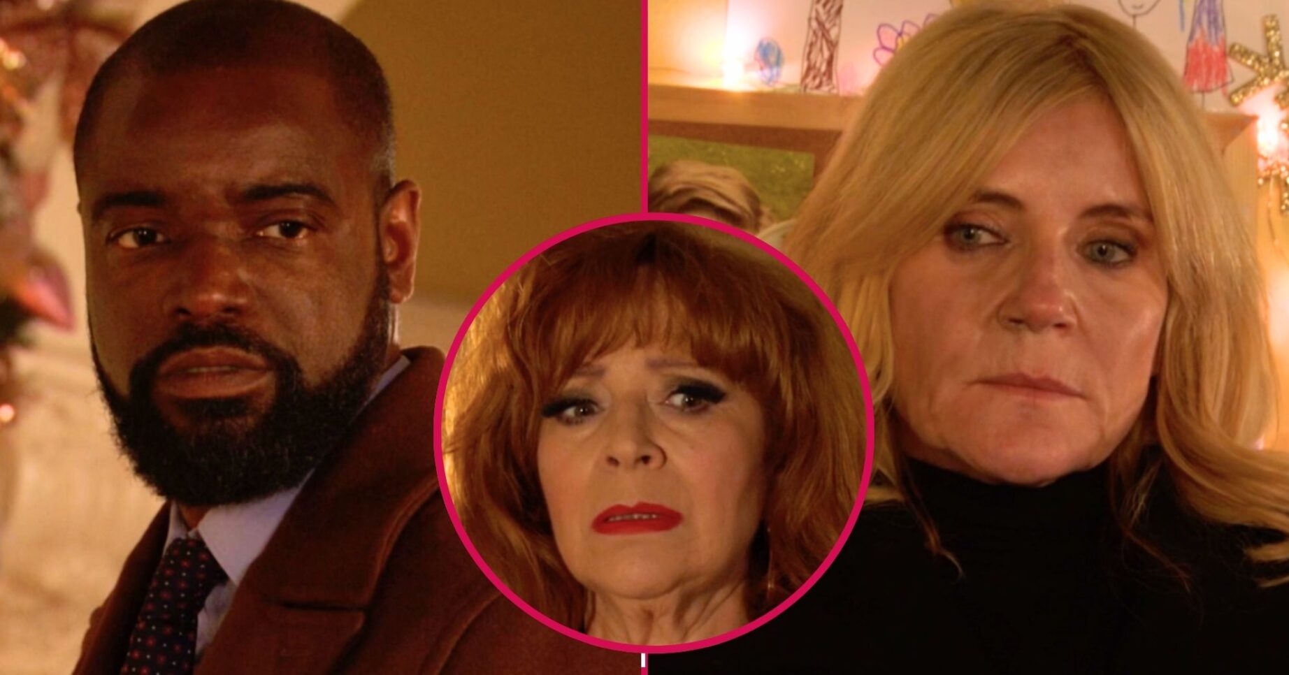 Junior, Elaine and Cindy on EastEnders