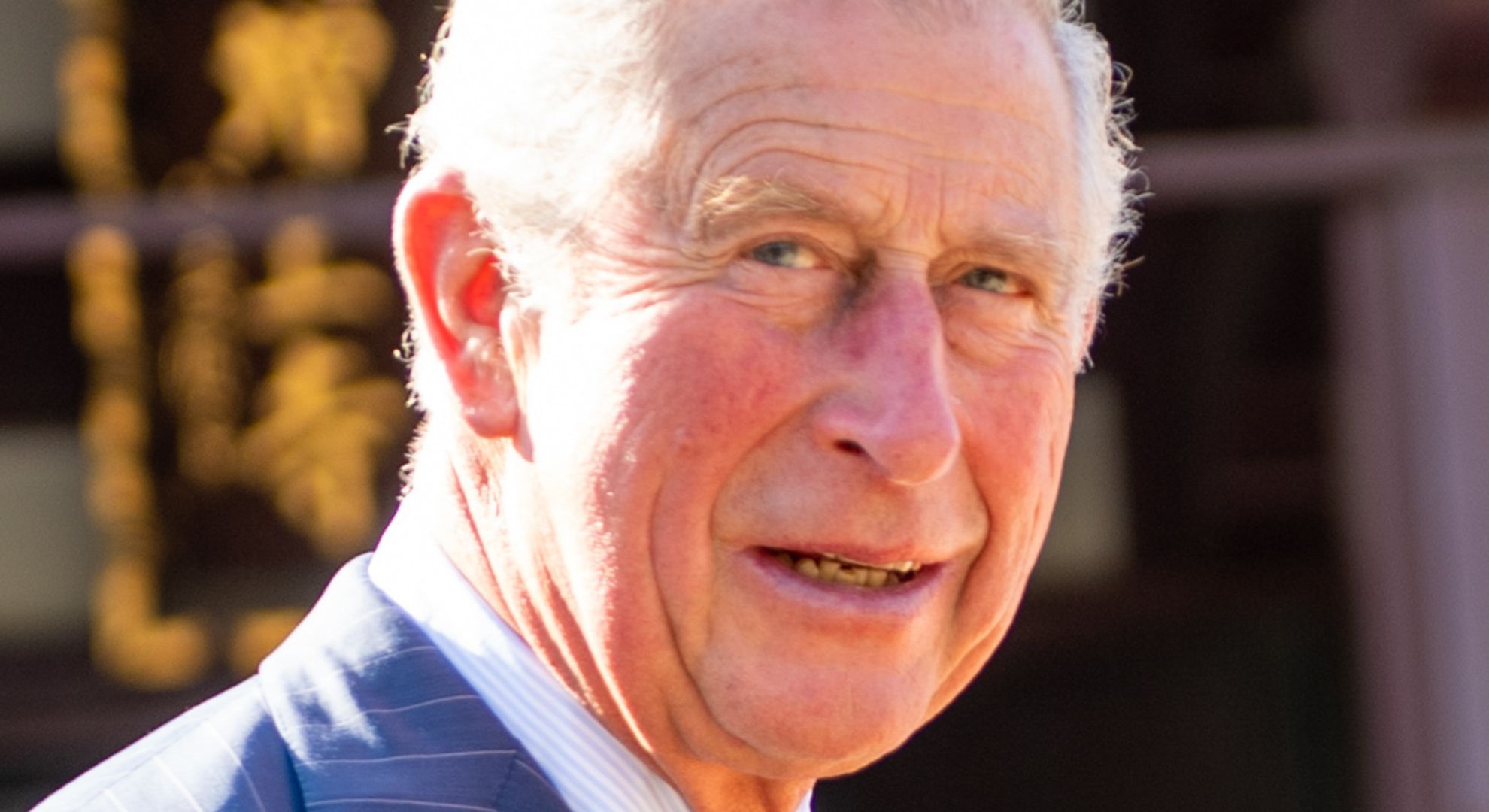 King Charles smiling