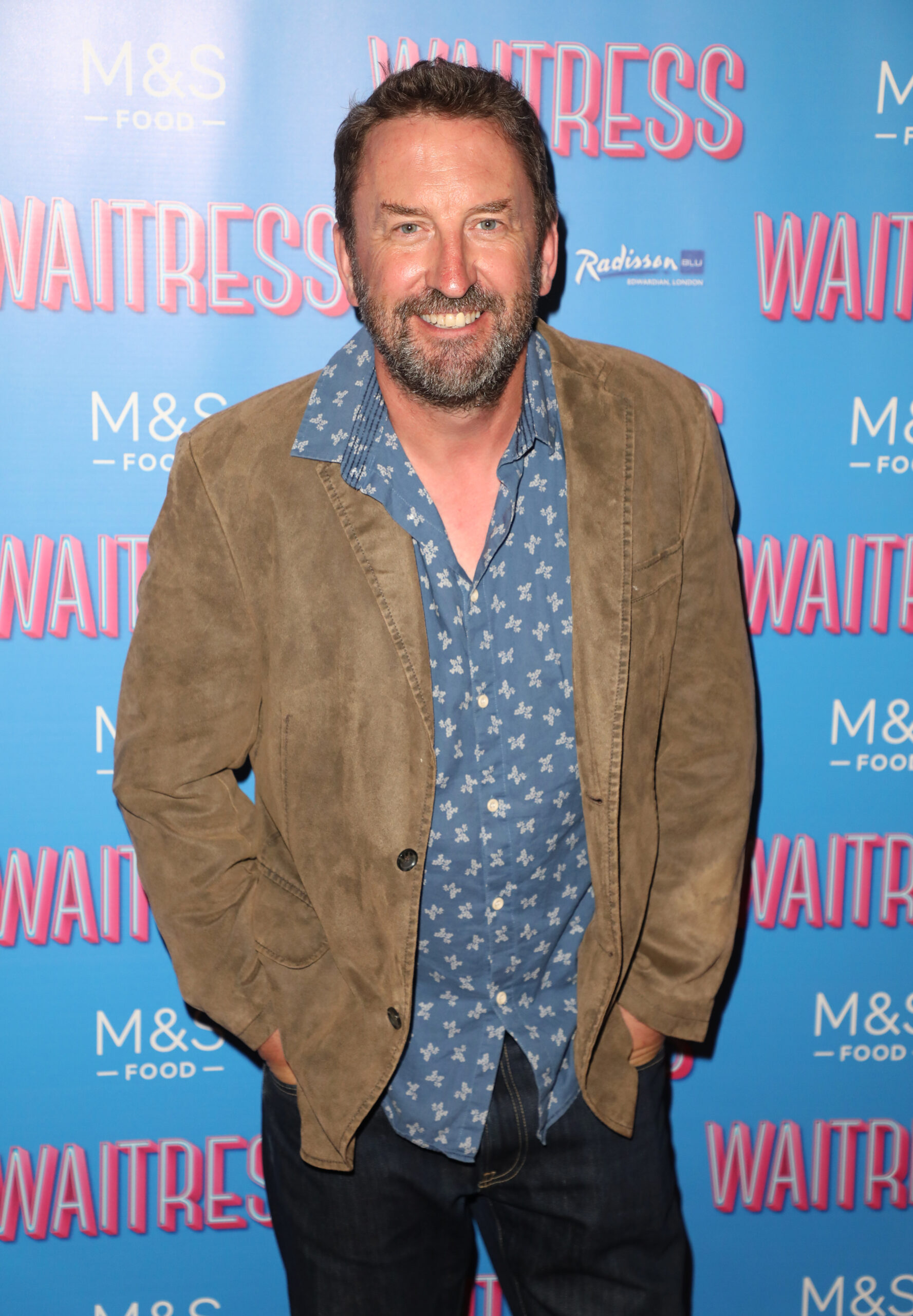 Lee Mack on the red carpet