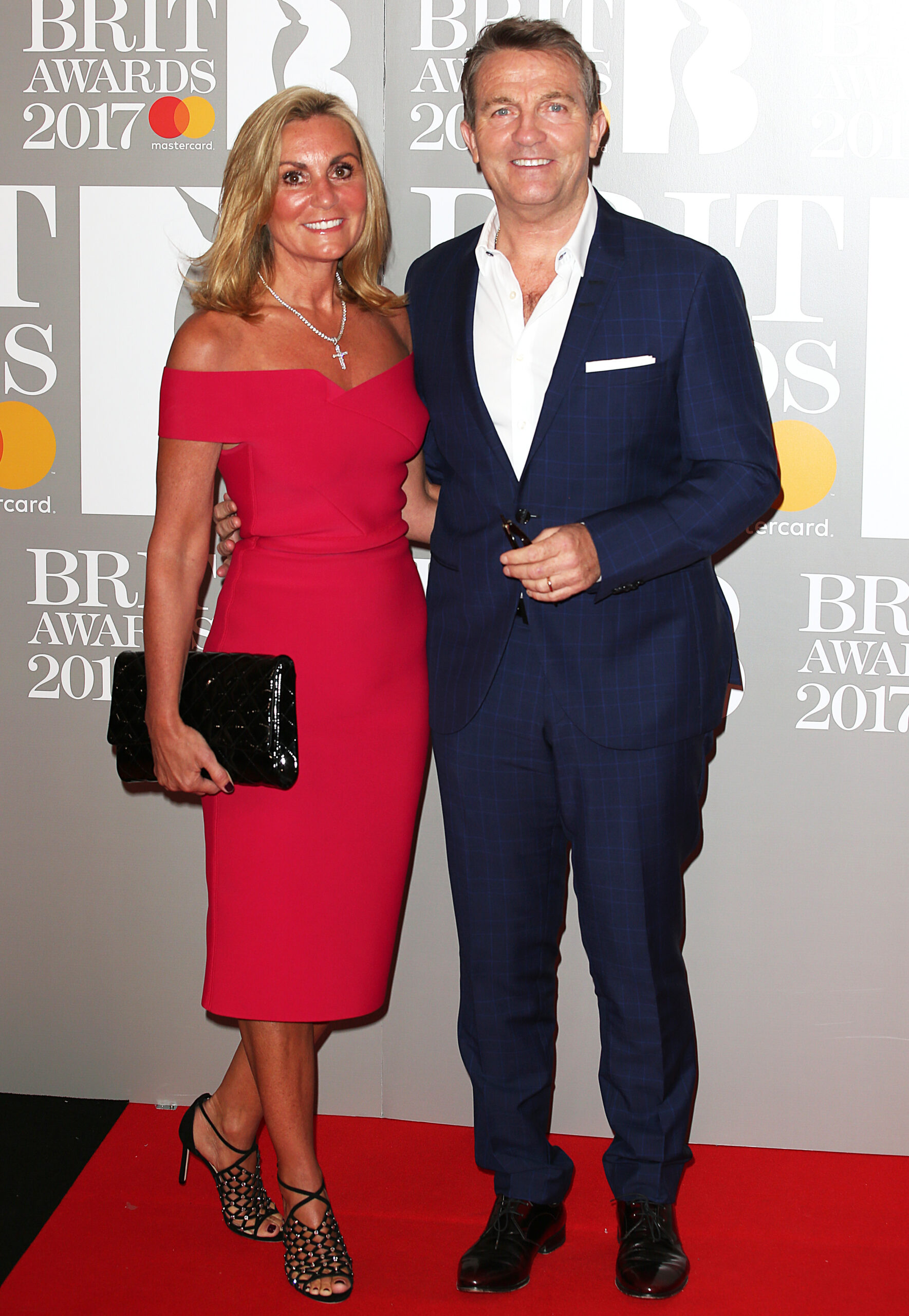 Bradley Walsh and wife Donna on the red carpet