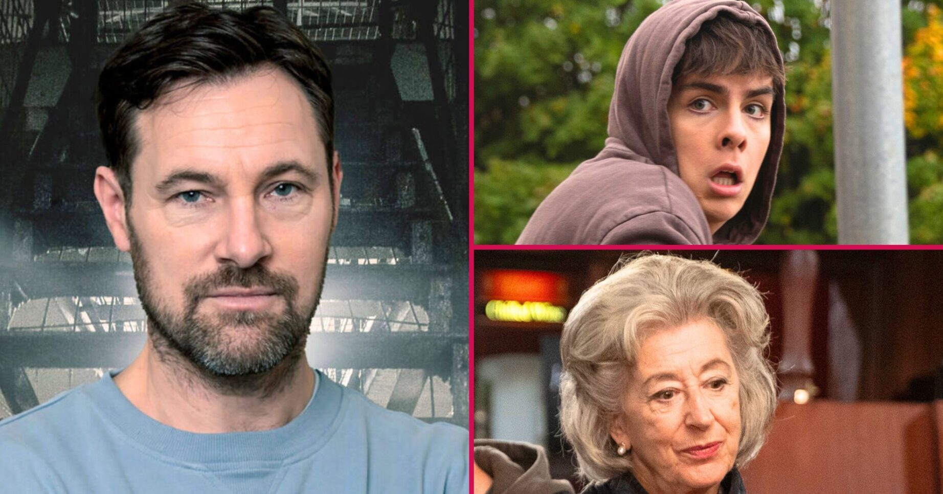 Coronation Street's Rob, Mason, Evelyn