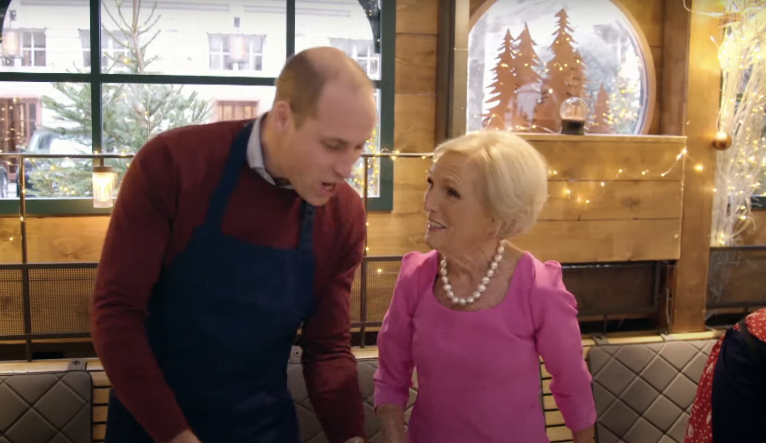 Mary Berry baking with Prince William
