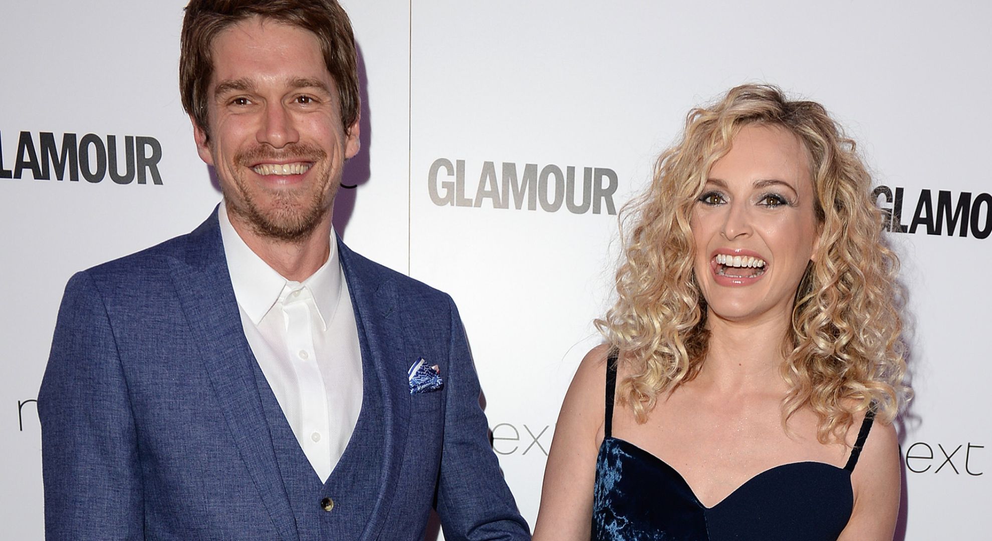 Fearne and ex smiling