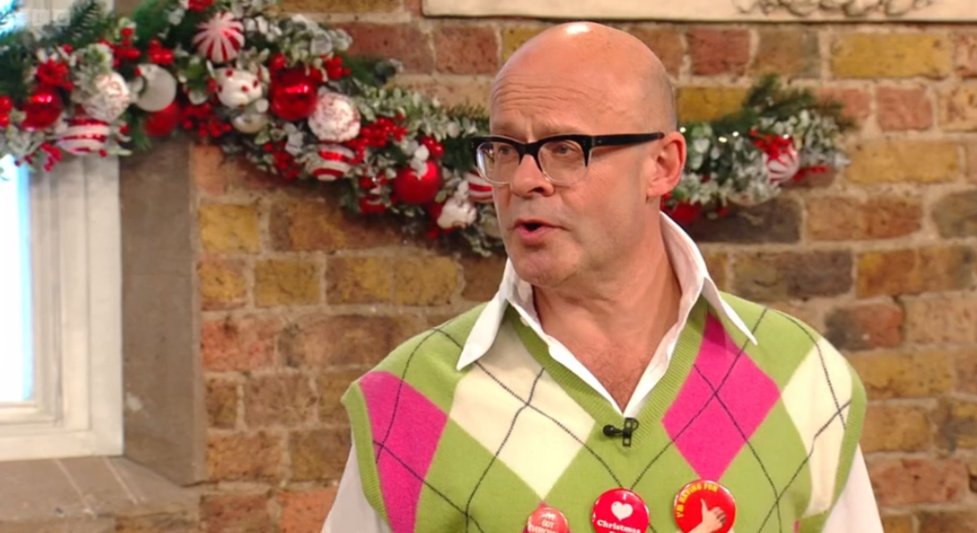 Harry Hill talking on Saturday Kitchen today