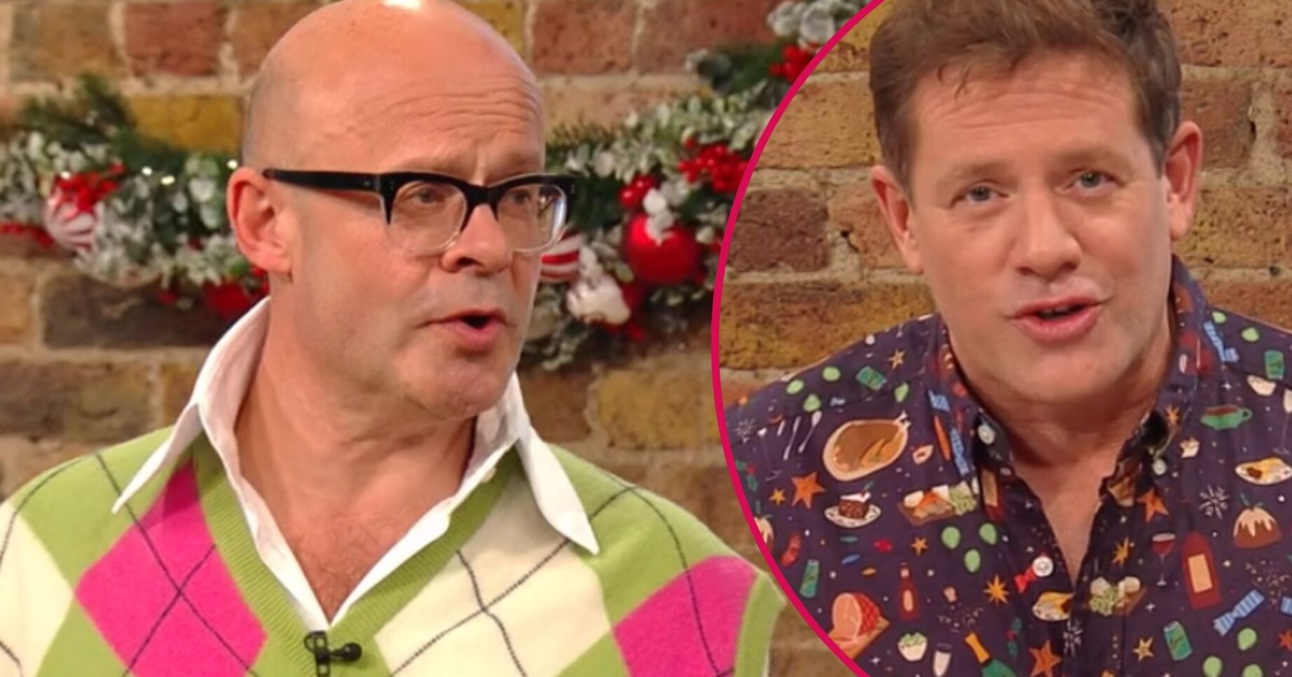 ED! composite of Harry Hill and Matt Tebbutt on Saturday Kitchen