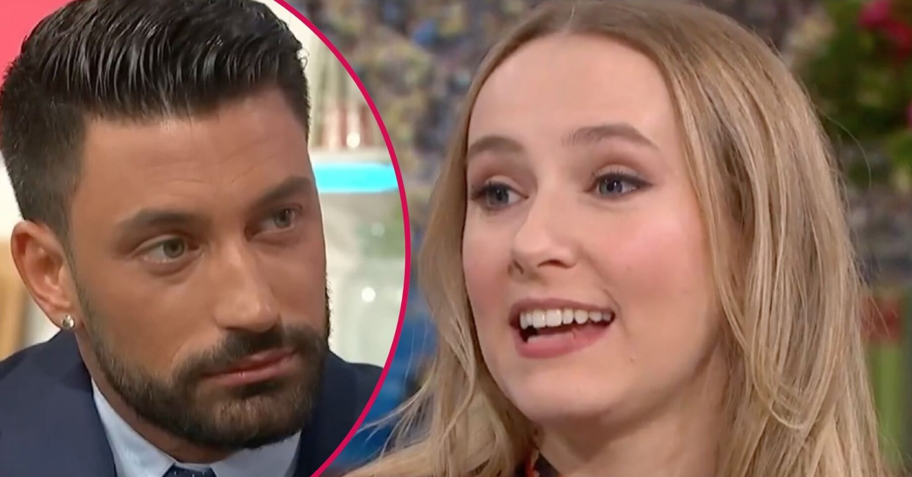 Giovanni and Rose looking serious