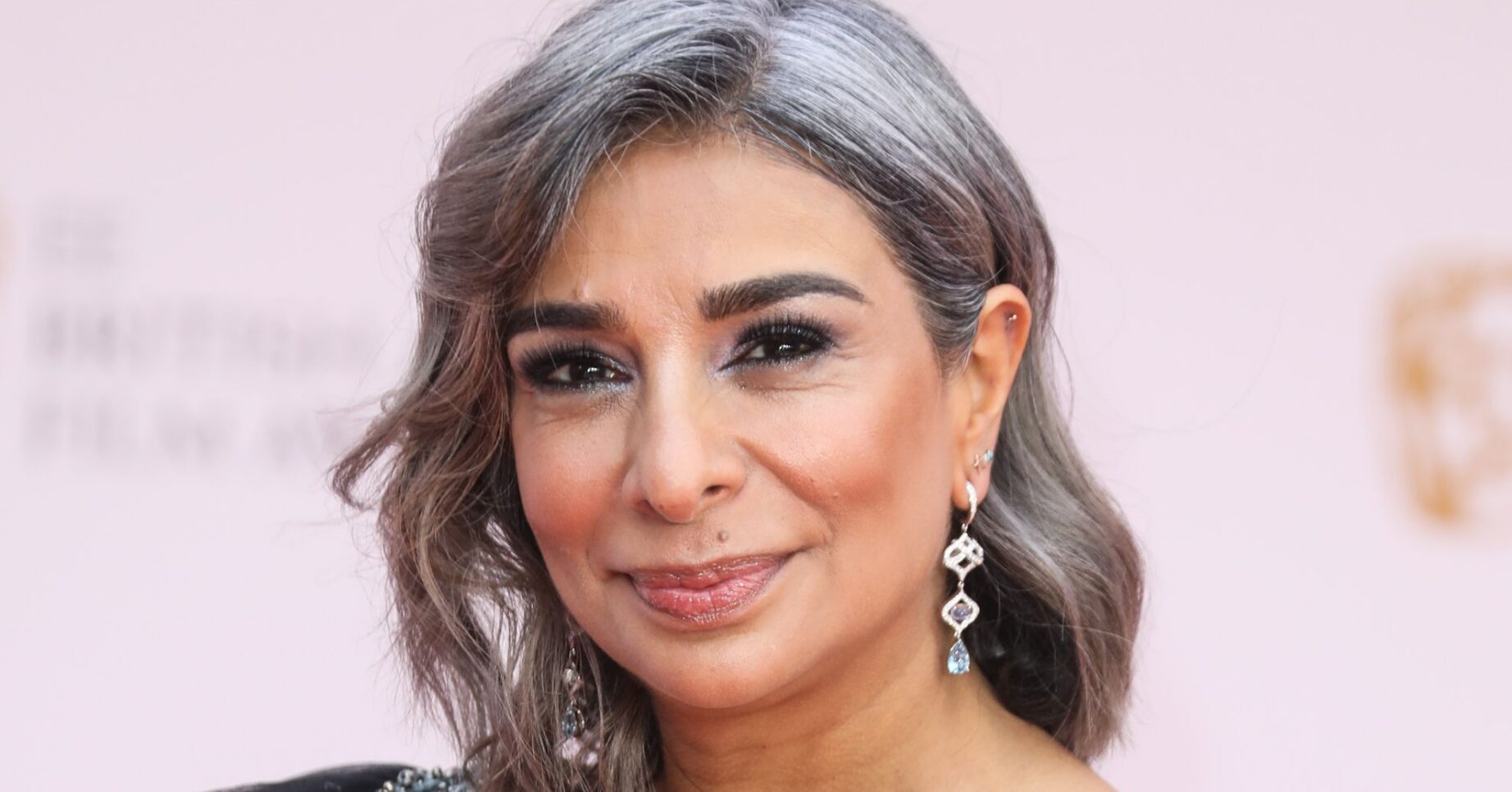 Shobna smiling