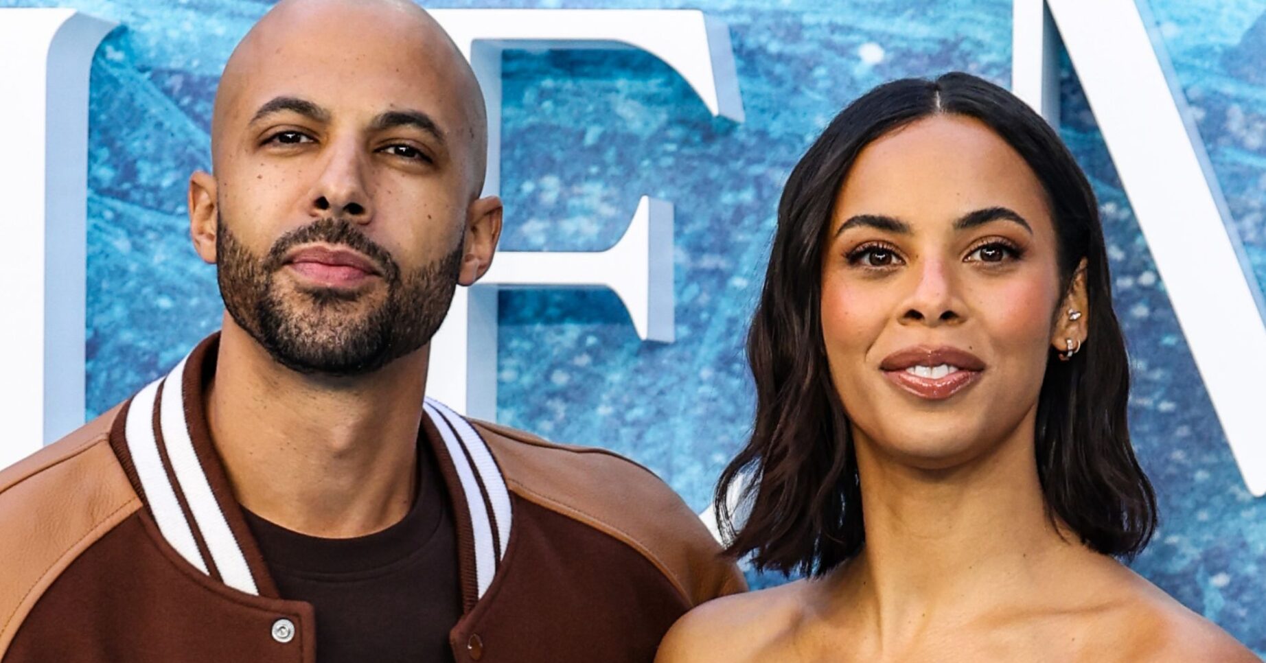 Marvin and Rochelle Humes stand next to each for a picture