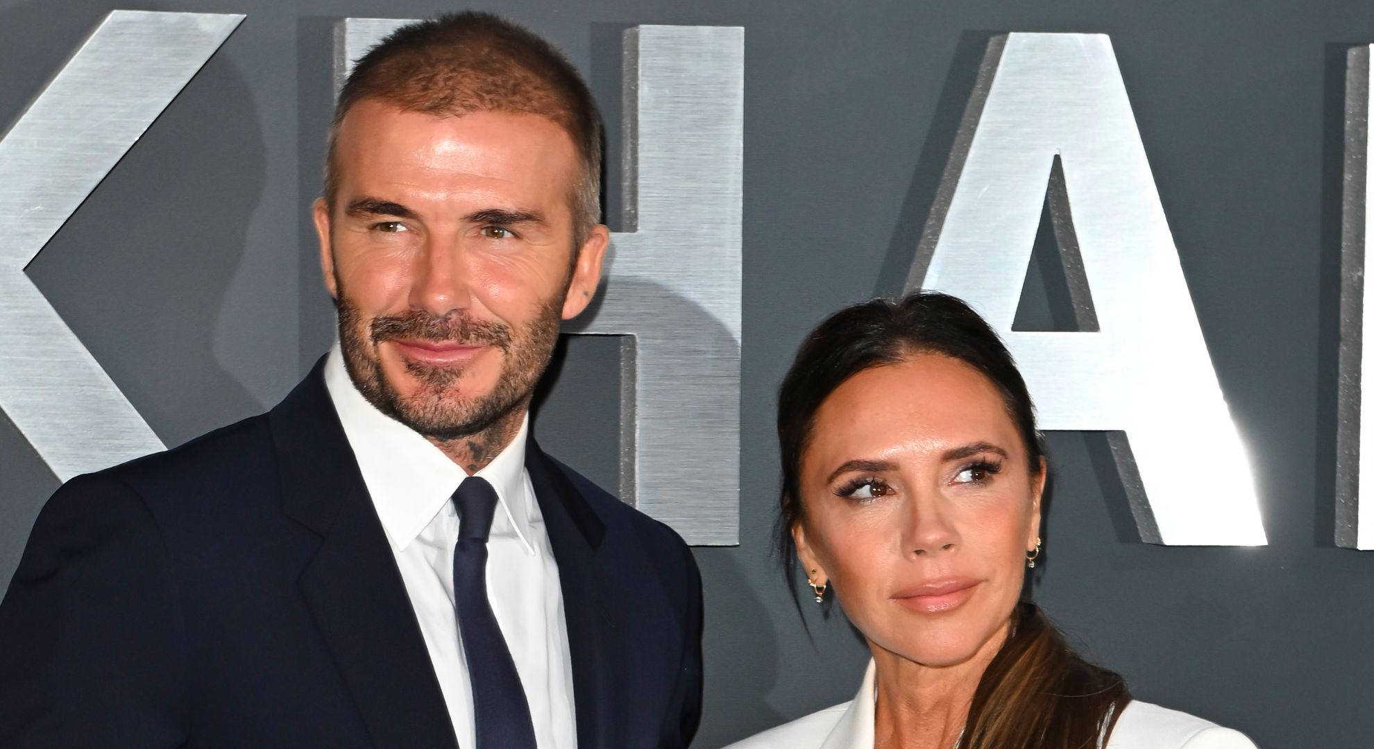 David Beckham and Victoria Beckham on the red carpet