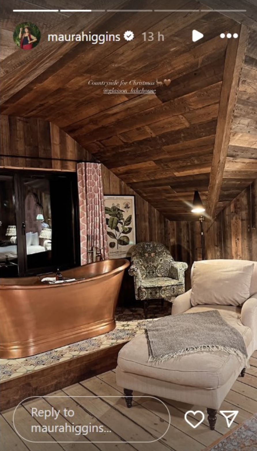 Maura Higgins showed off her luxury hotel room