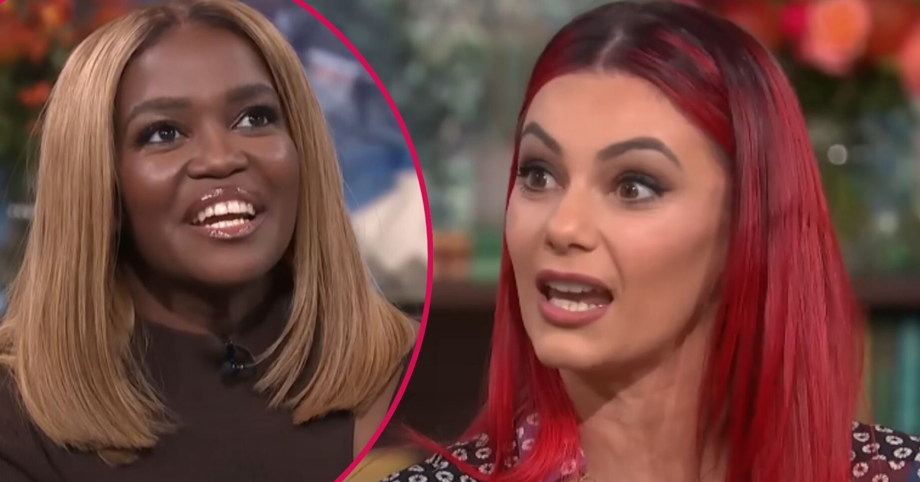 ED! composite of Oti Mabuse and Dianne Buswell on This Morning