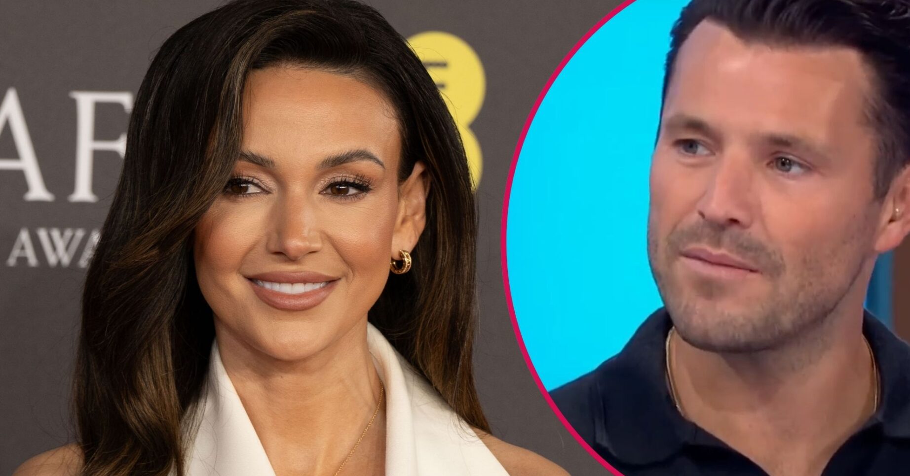 Split image of Michelle Keegan (left) and Mark Wright (right)