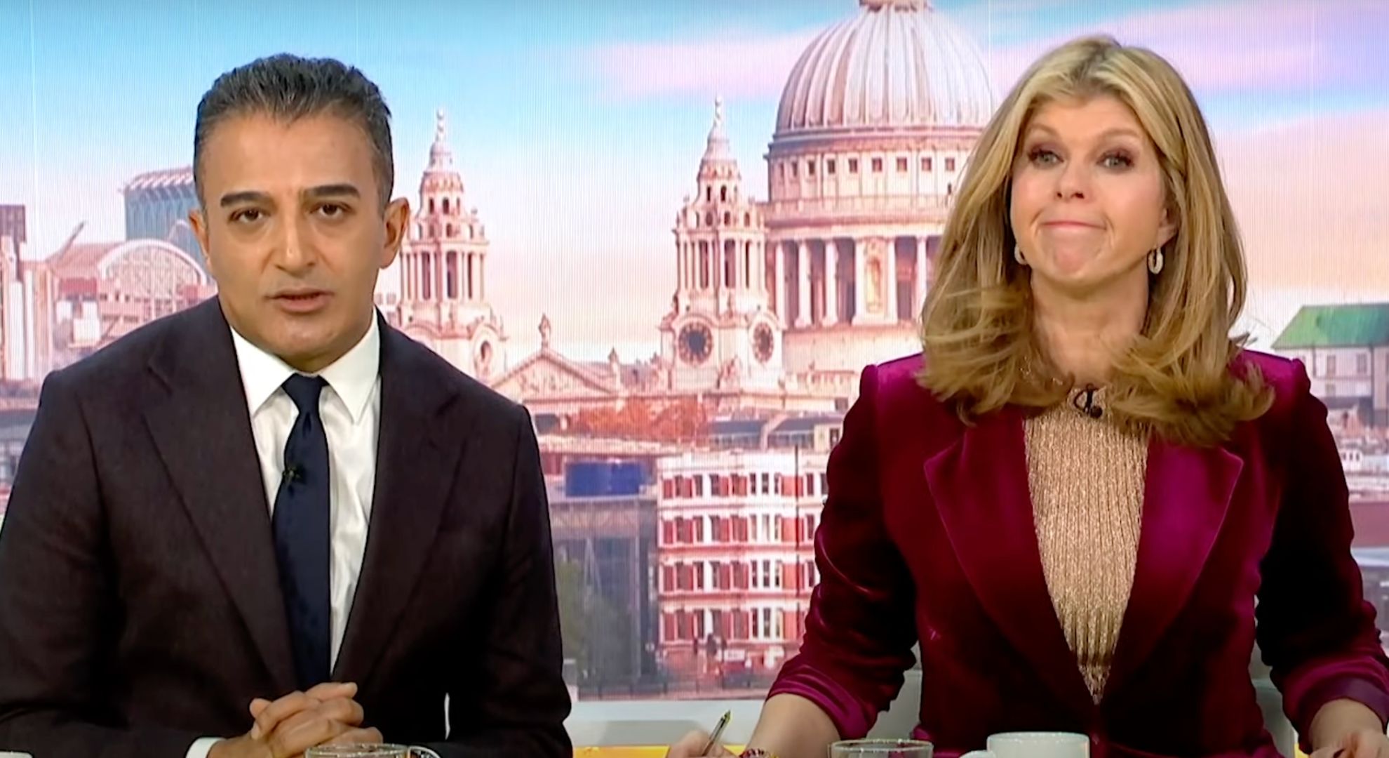 Adil Ray and Kate Garraway on Good Morning Britain