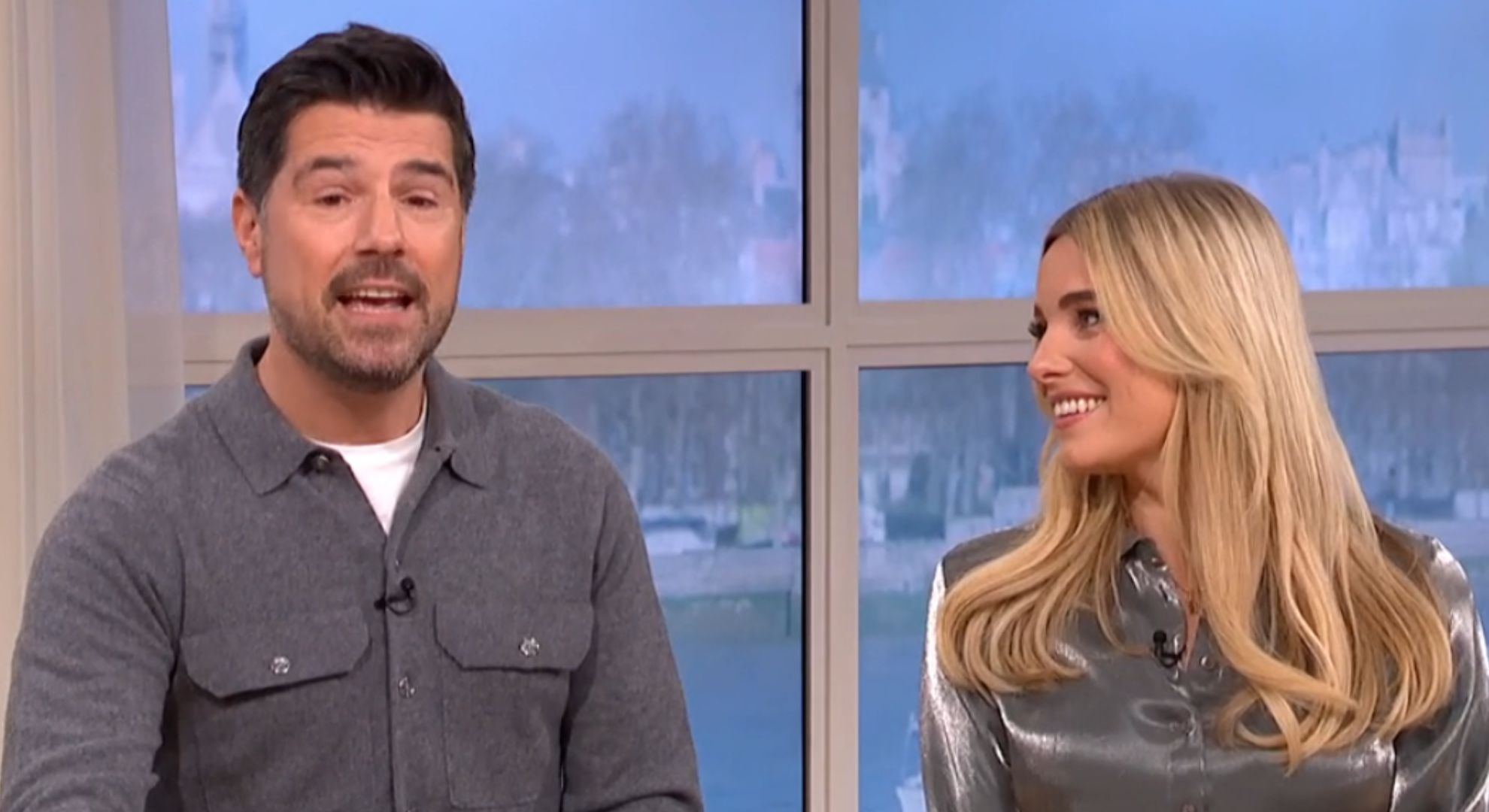 Screenshot from This Morning featuring Craig and Sian 