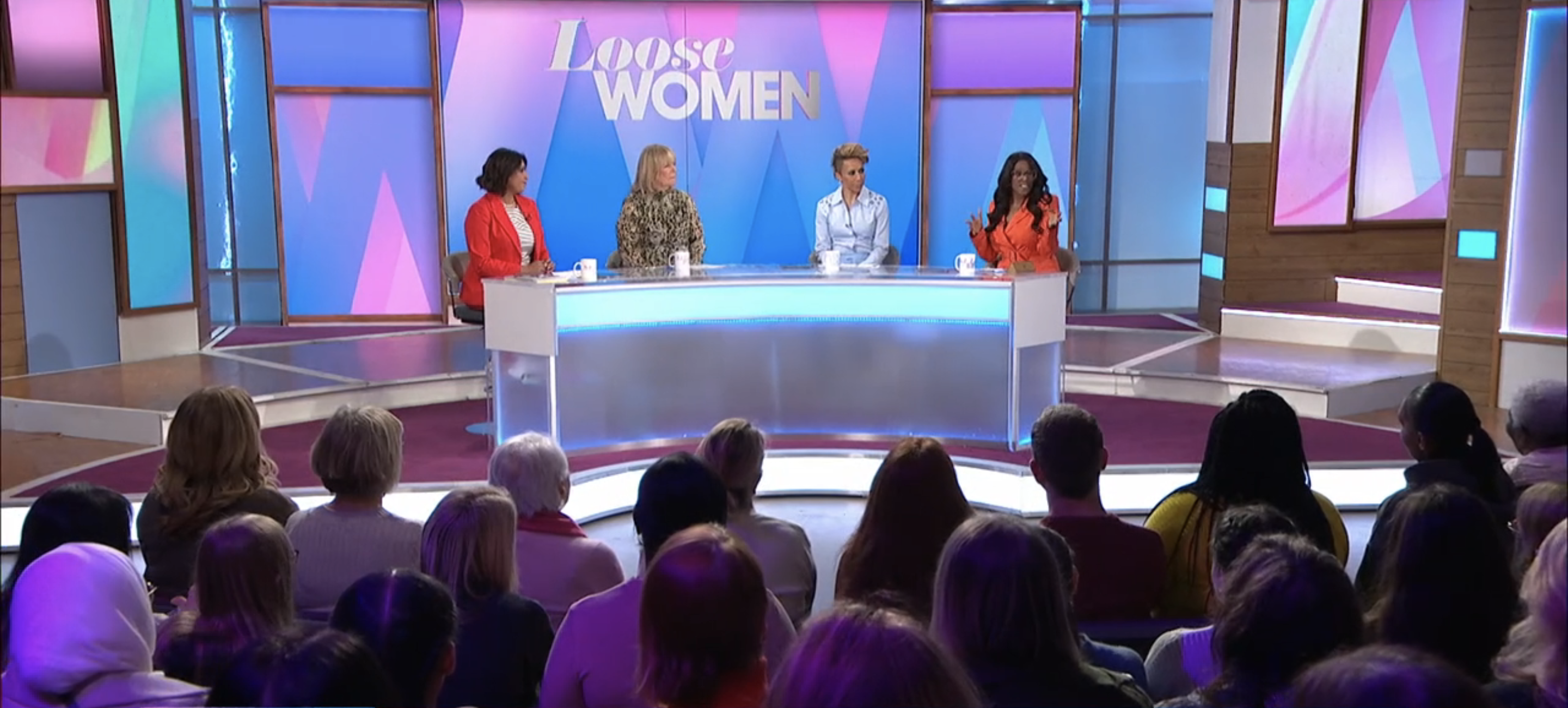 Loose Women panel featuring Sunetra Sarker and Simon Gregson