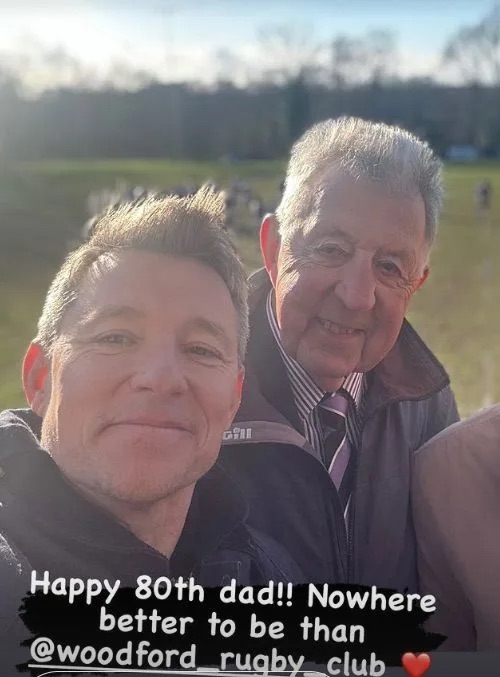 Ben Shephard and his dad