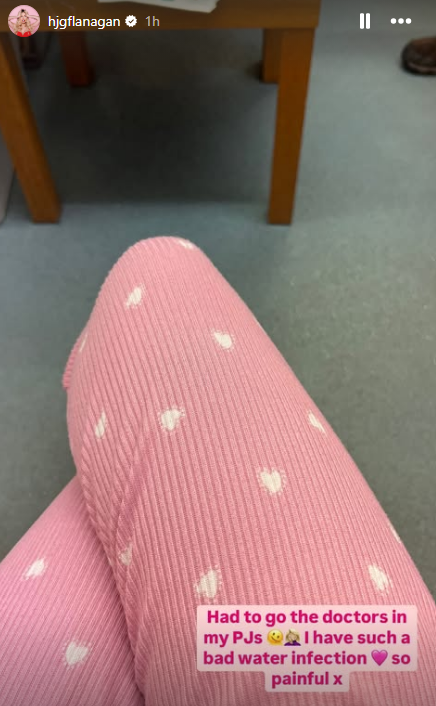 Screenshot from Helen Flanagan's Instagram stories