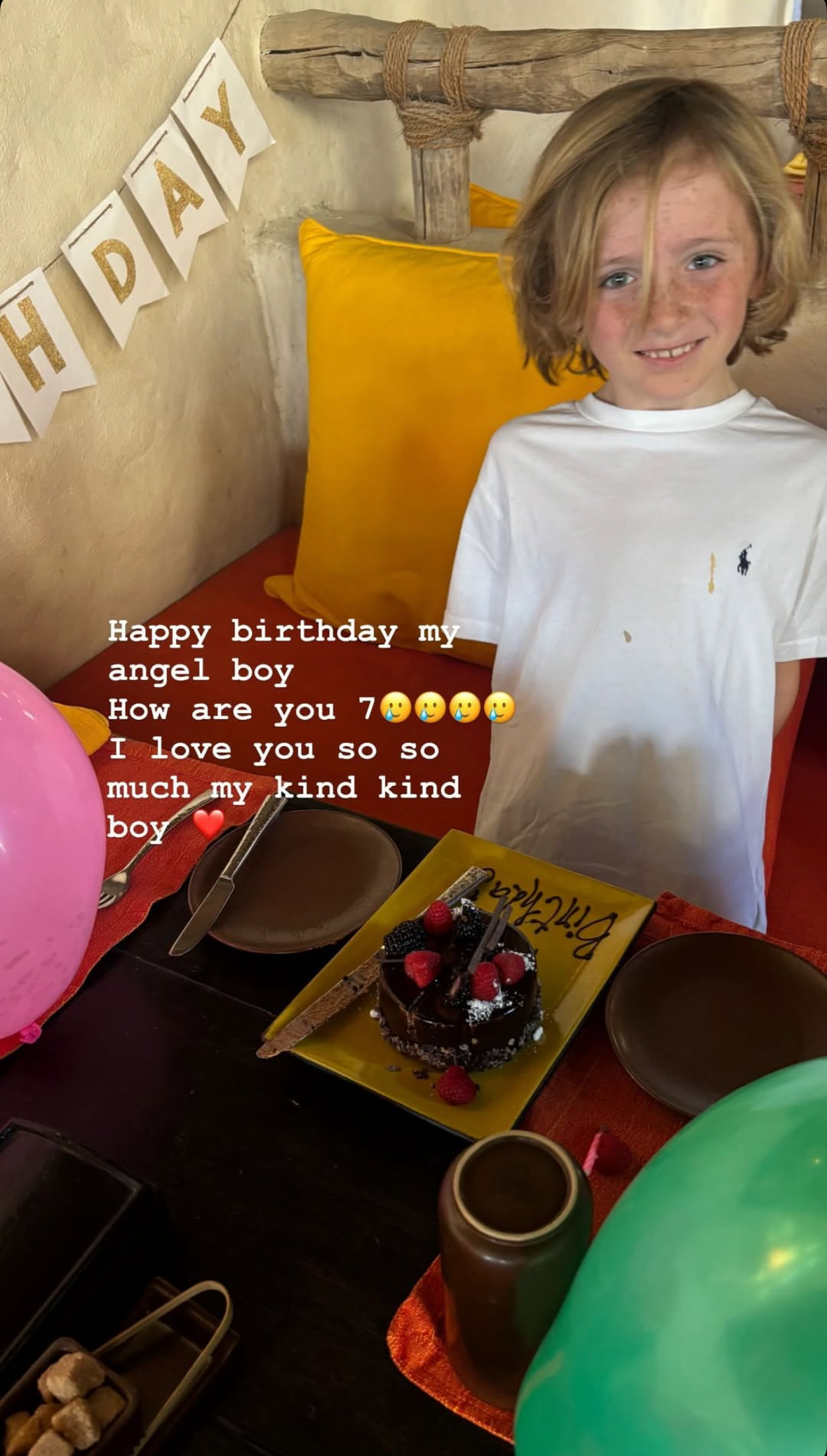 Abbey Clancy Instagram Story of son Jack