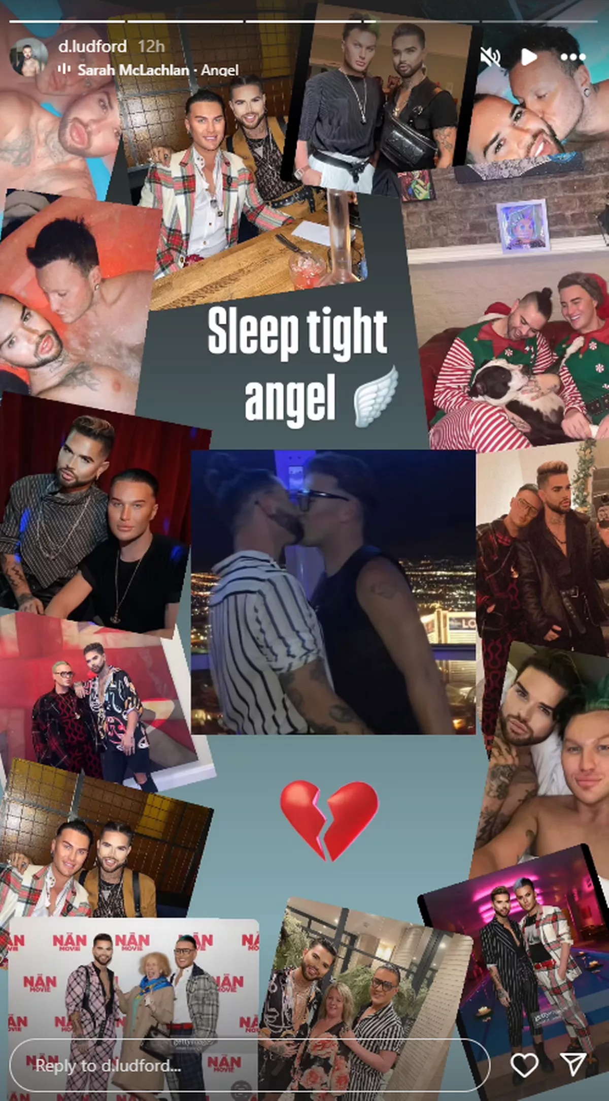 The Vivienne's ex-husband David Ludford Instagram Story