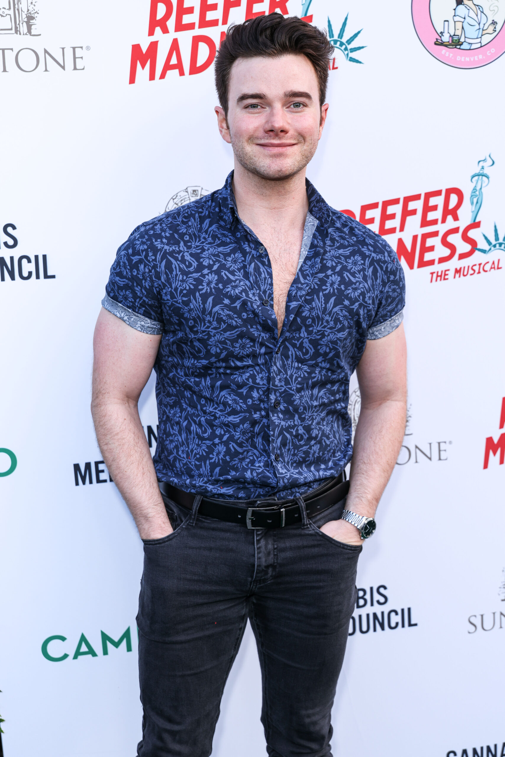 Chris Colfer smiling