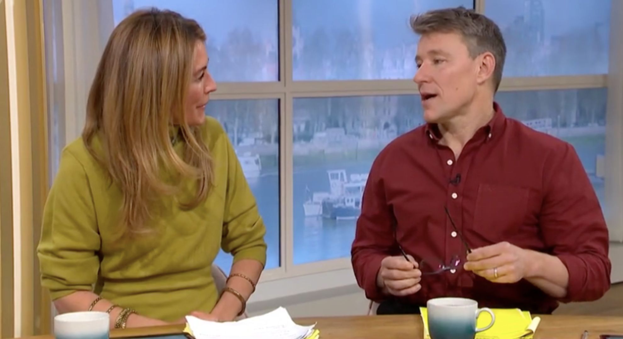 ben and cat on this morning