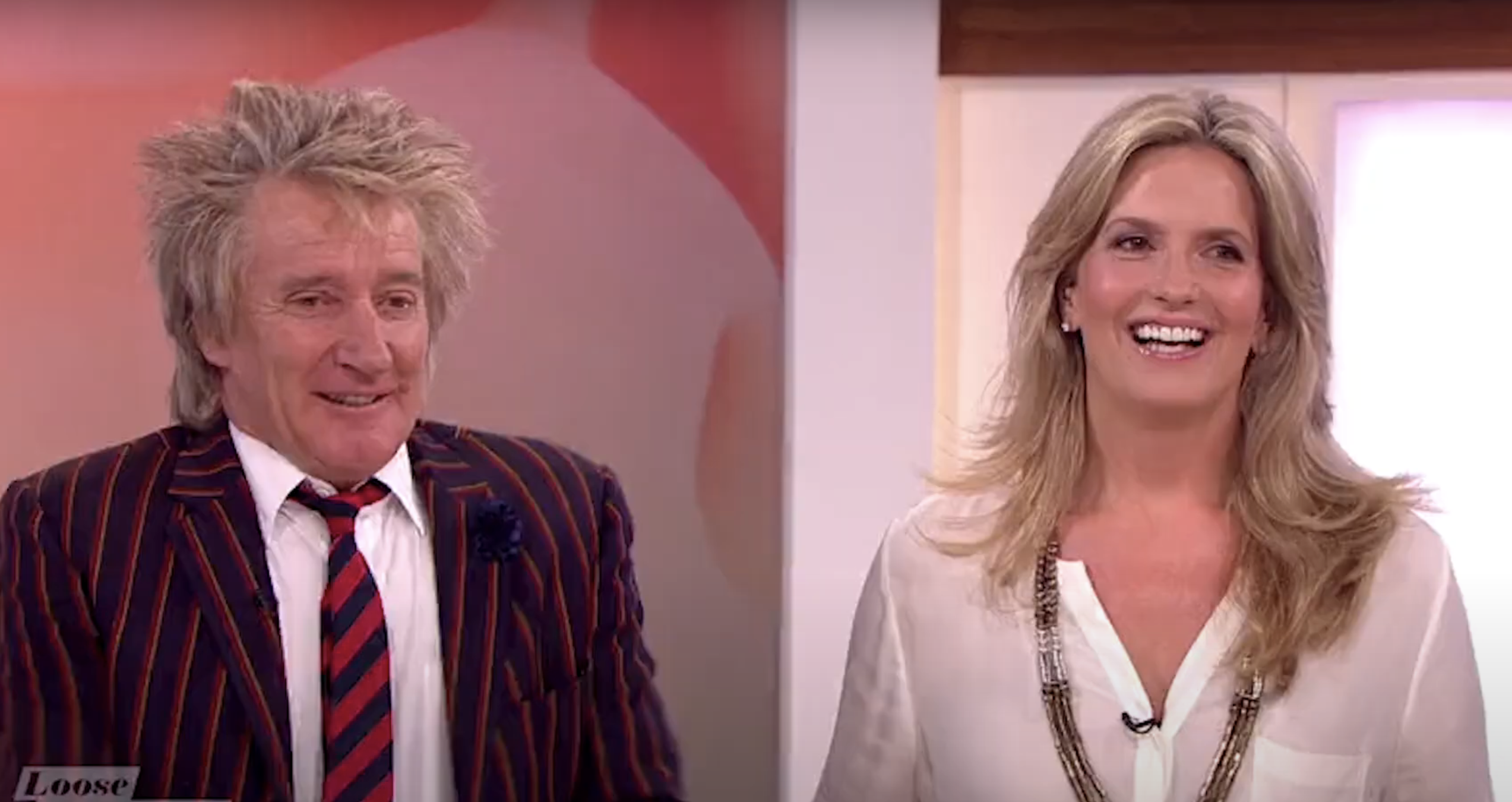 Rod Stewart and Penny Lancaster on Loose Women