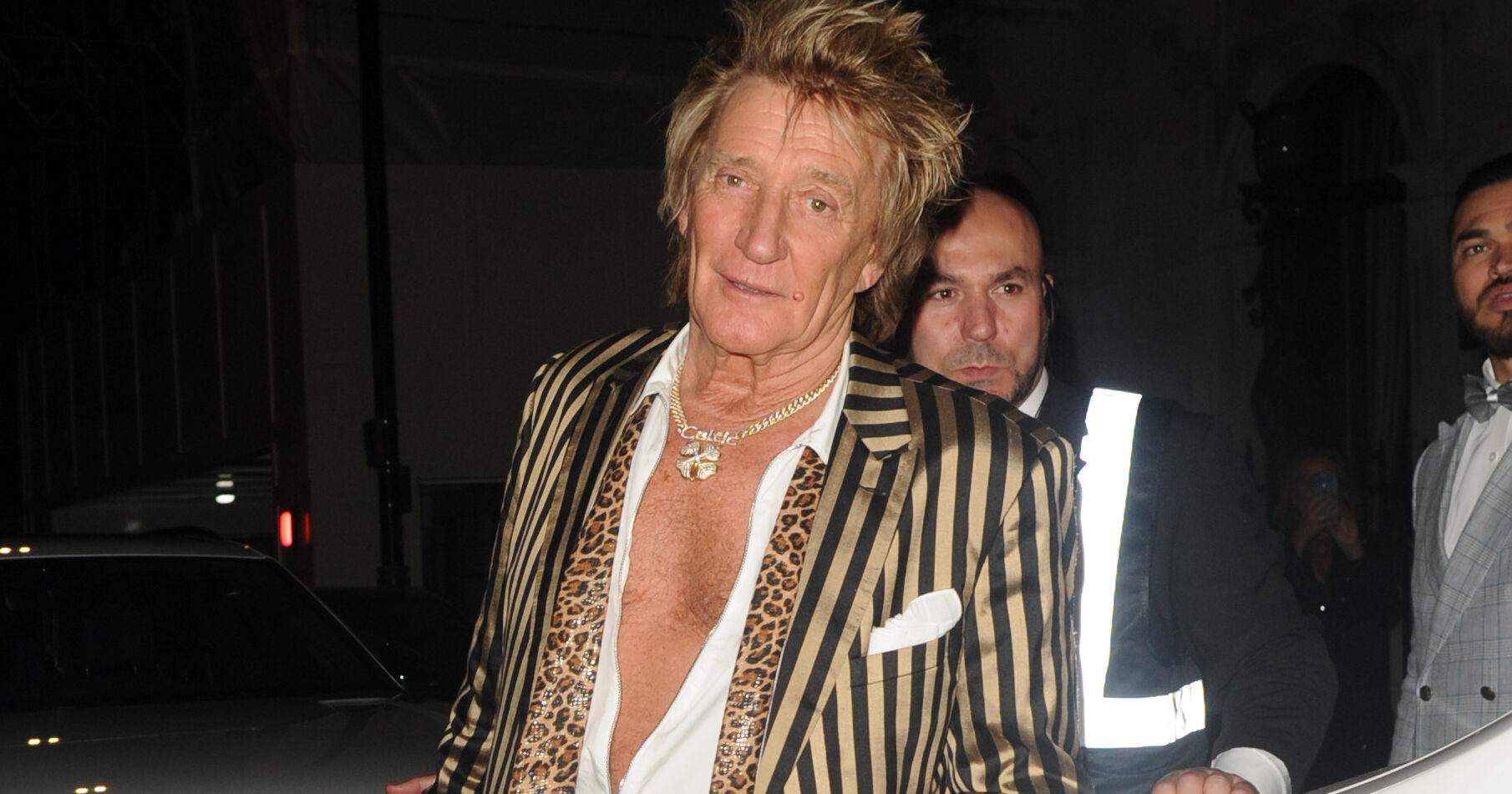 Rod Stewart at a celebrity event