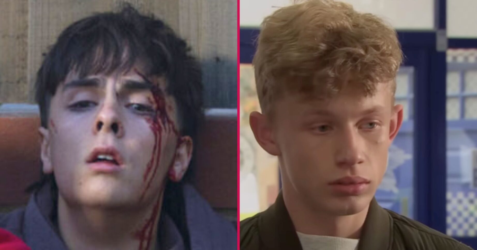 Composite image of Mason and Dylan on Corrie (Credit: ITV/Composite: ED!)