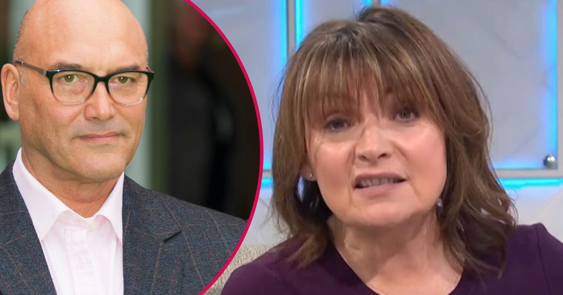 Split image of Gregg Wallace (left) and Lorraine Kelly (right)