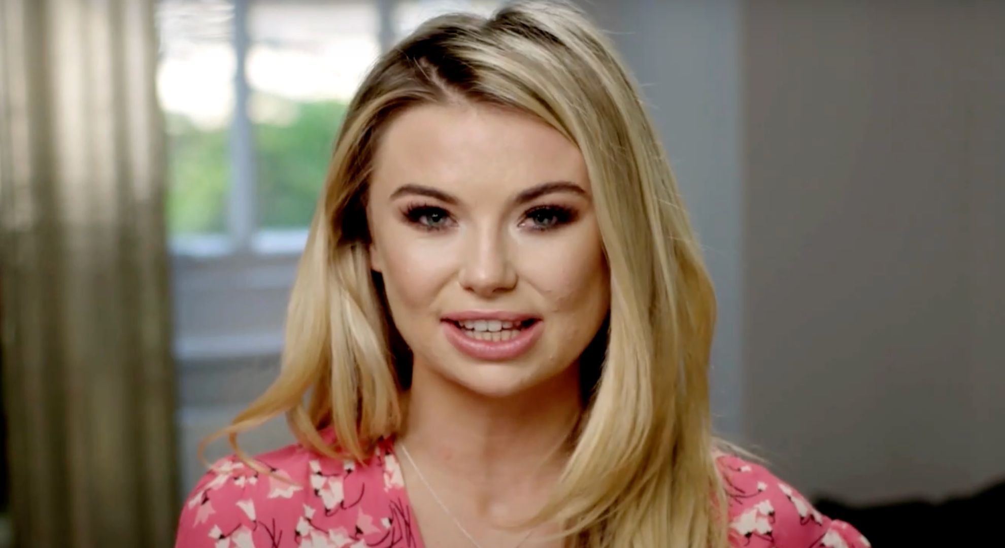 Georgia Toffolo smiling on I'm A Celeb