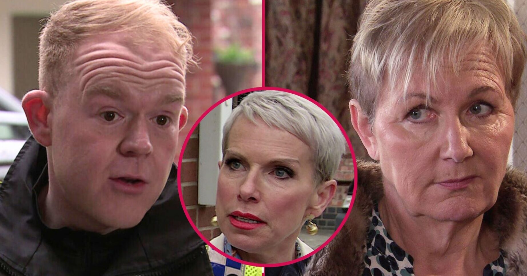 Craig, Debbie and Eileen on Coronation Street