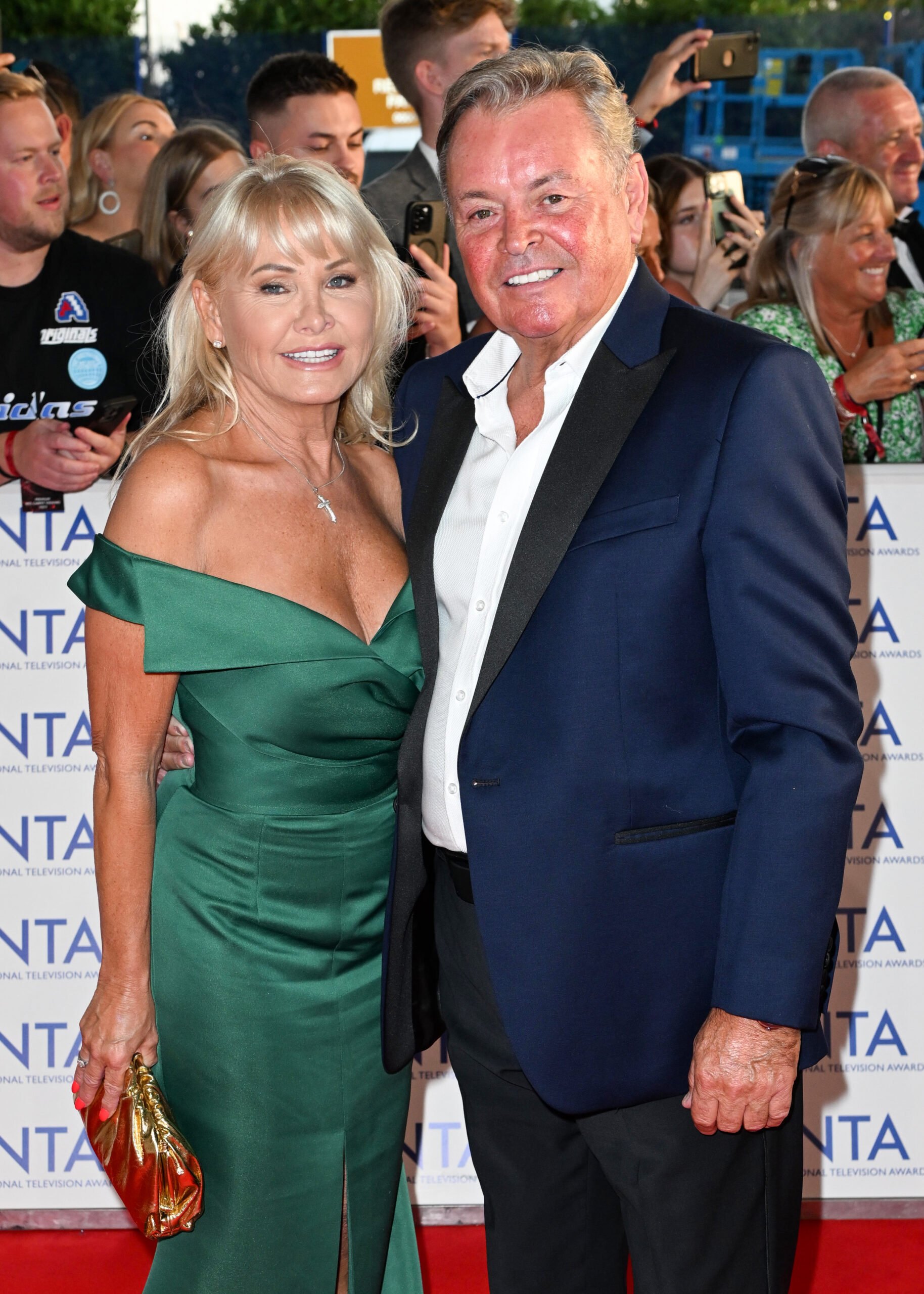 Carol Wright and Mark Wright Senior at the National Television Awards at the O2 in London