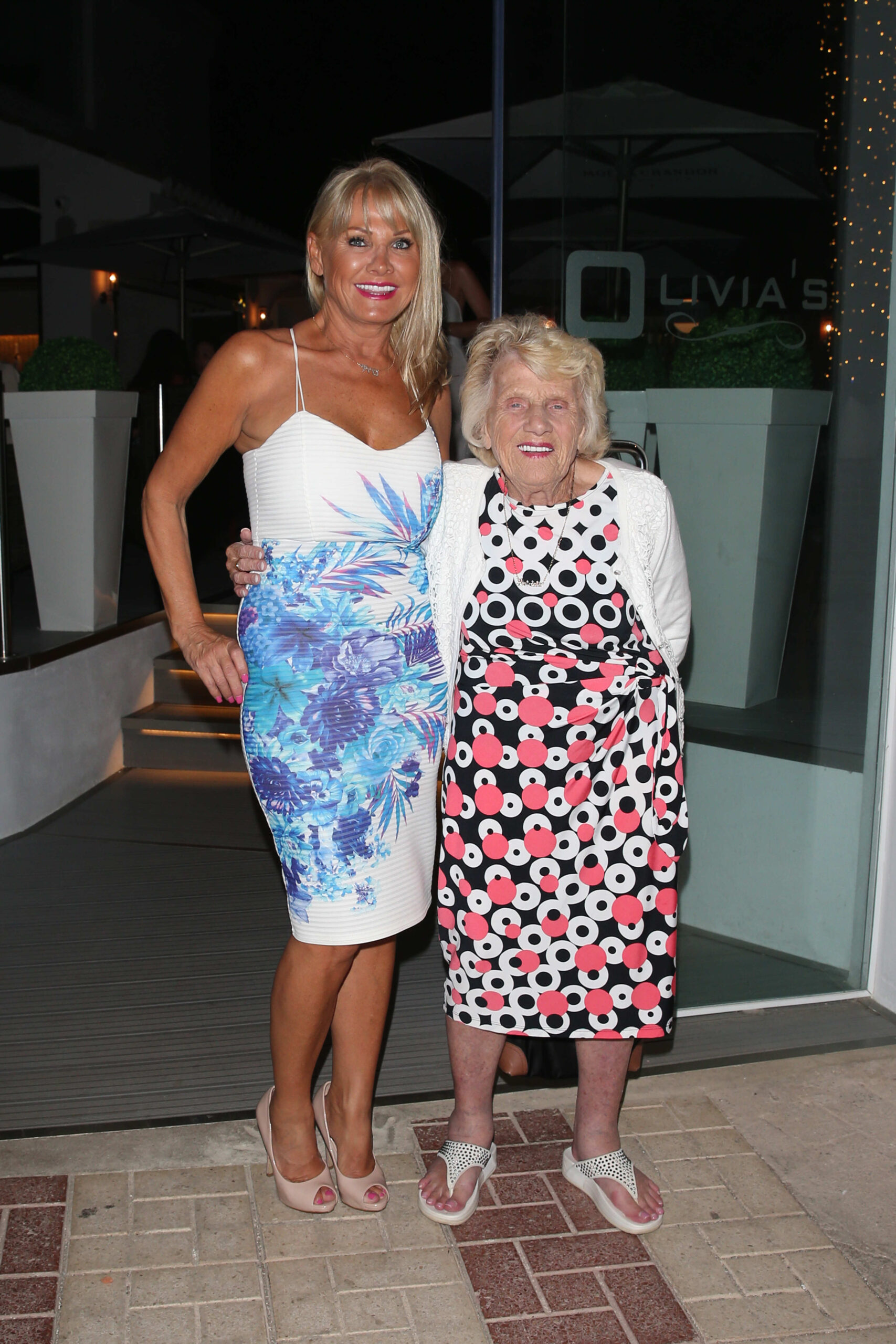 Carol Wright and Nanny Pat pose for the camera