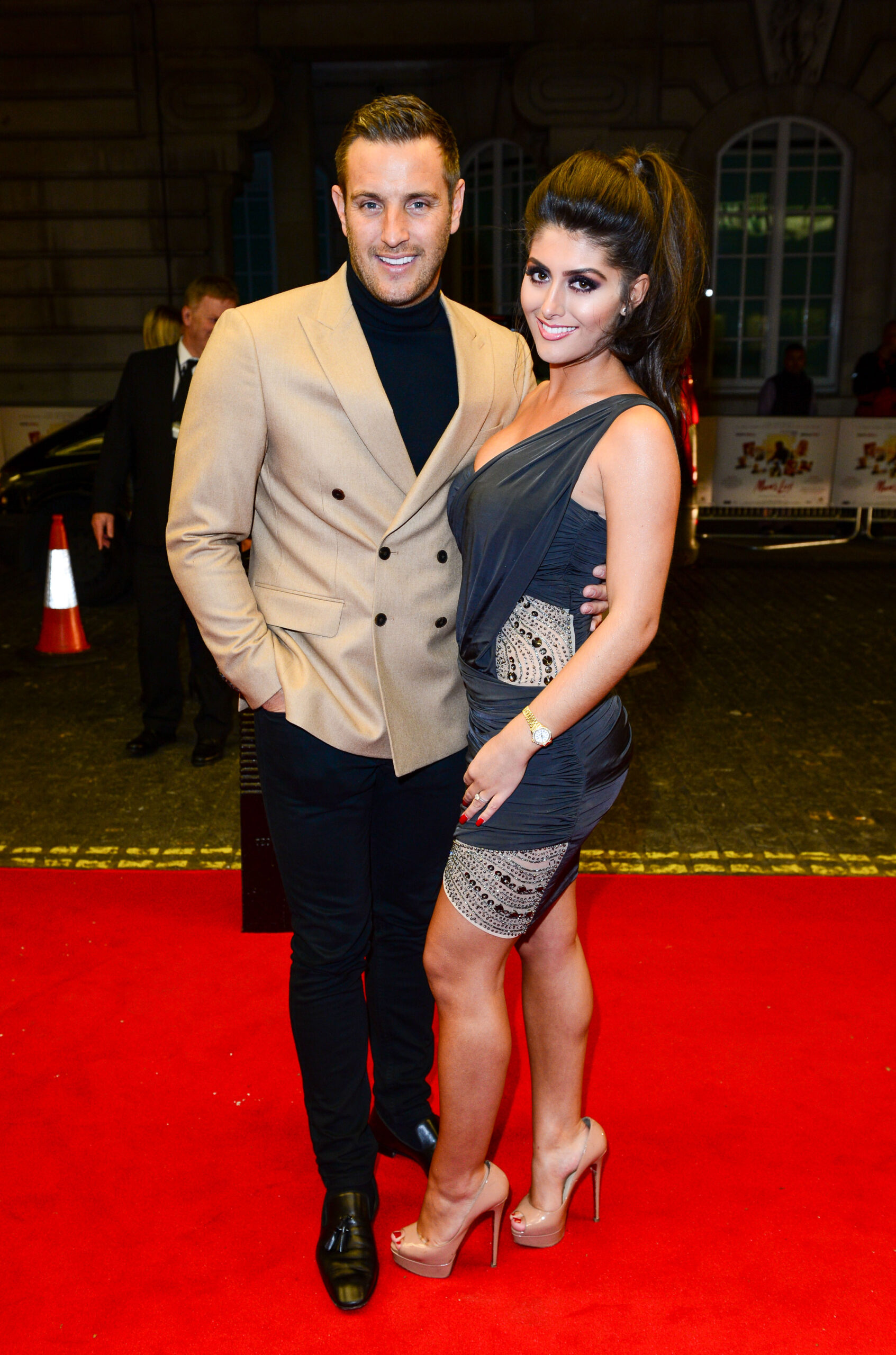 Elliot Wright with his wife Sadie Stuart at film premiere at Curzon Mayfair, London, Britain on 23 Nov 2016