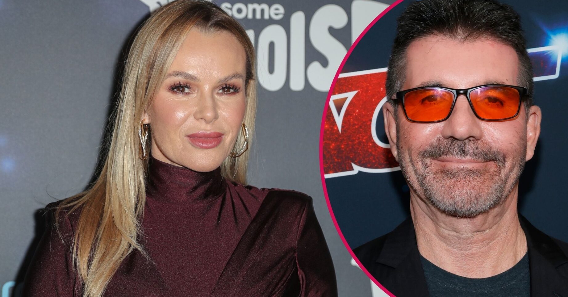 Simon Cowell and Amanda Holden