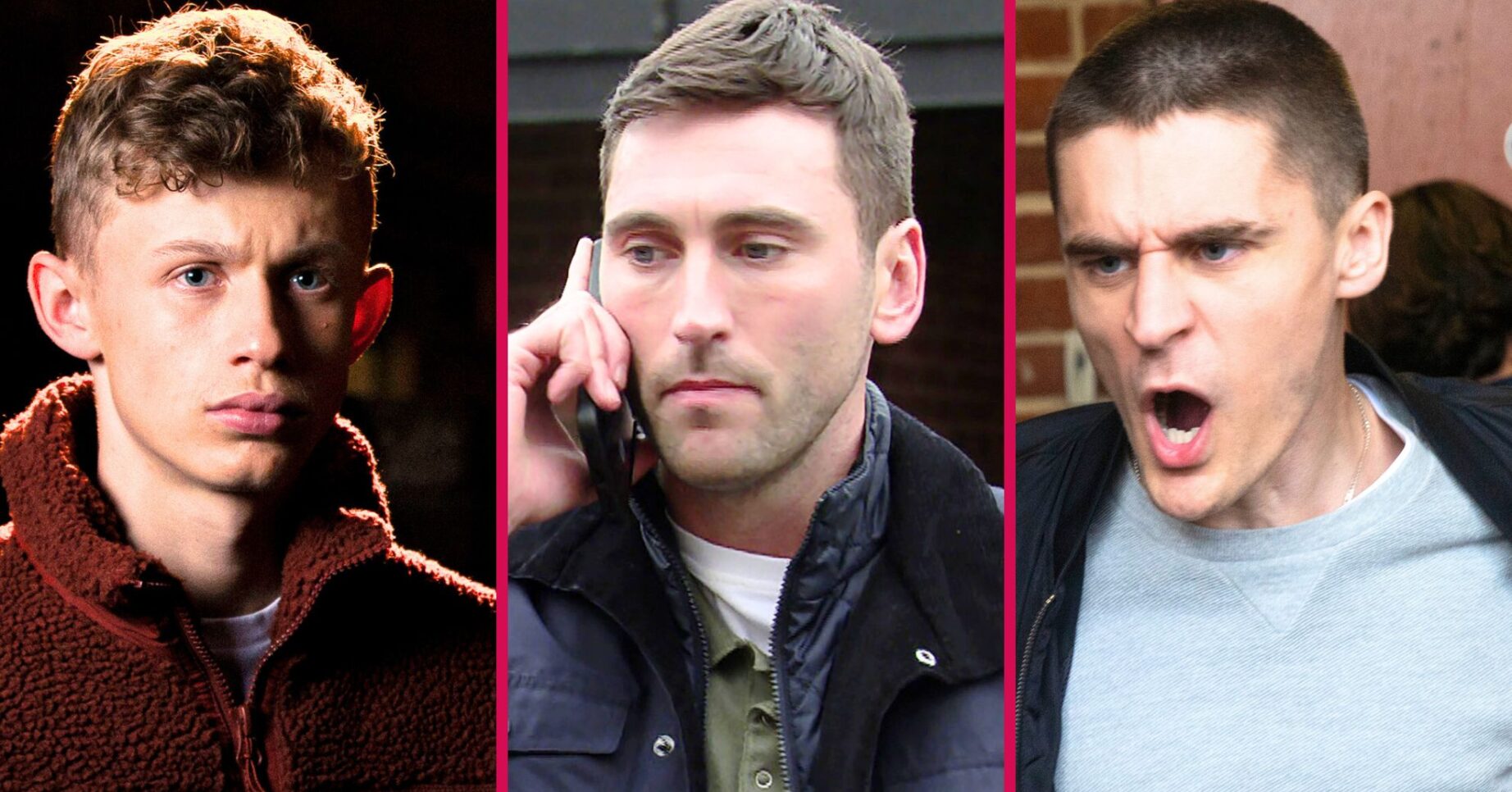 Coronation Street's Dylan, Kit, Logan