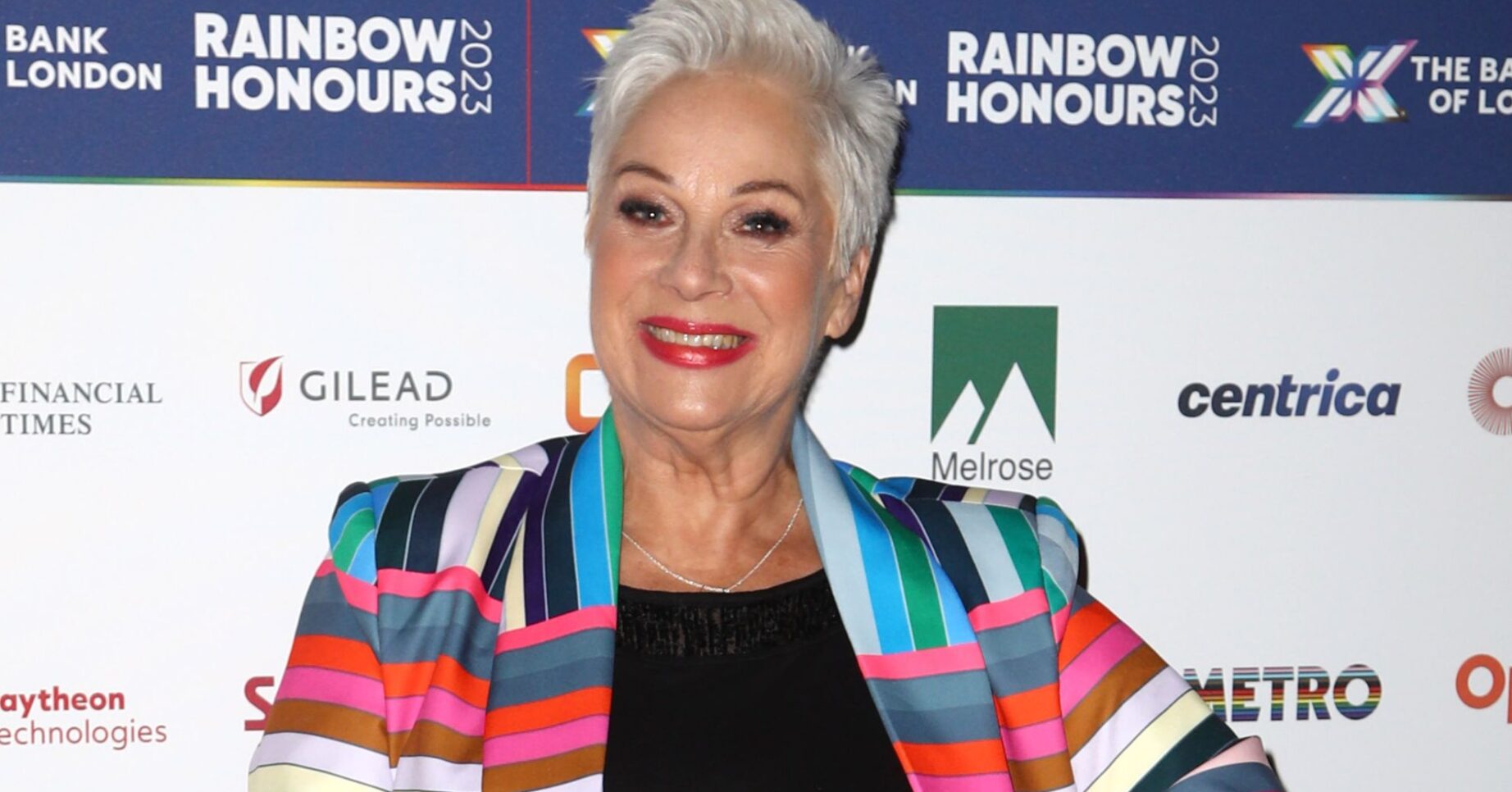 Denise Welch on the red carpet